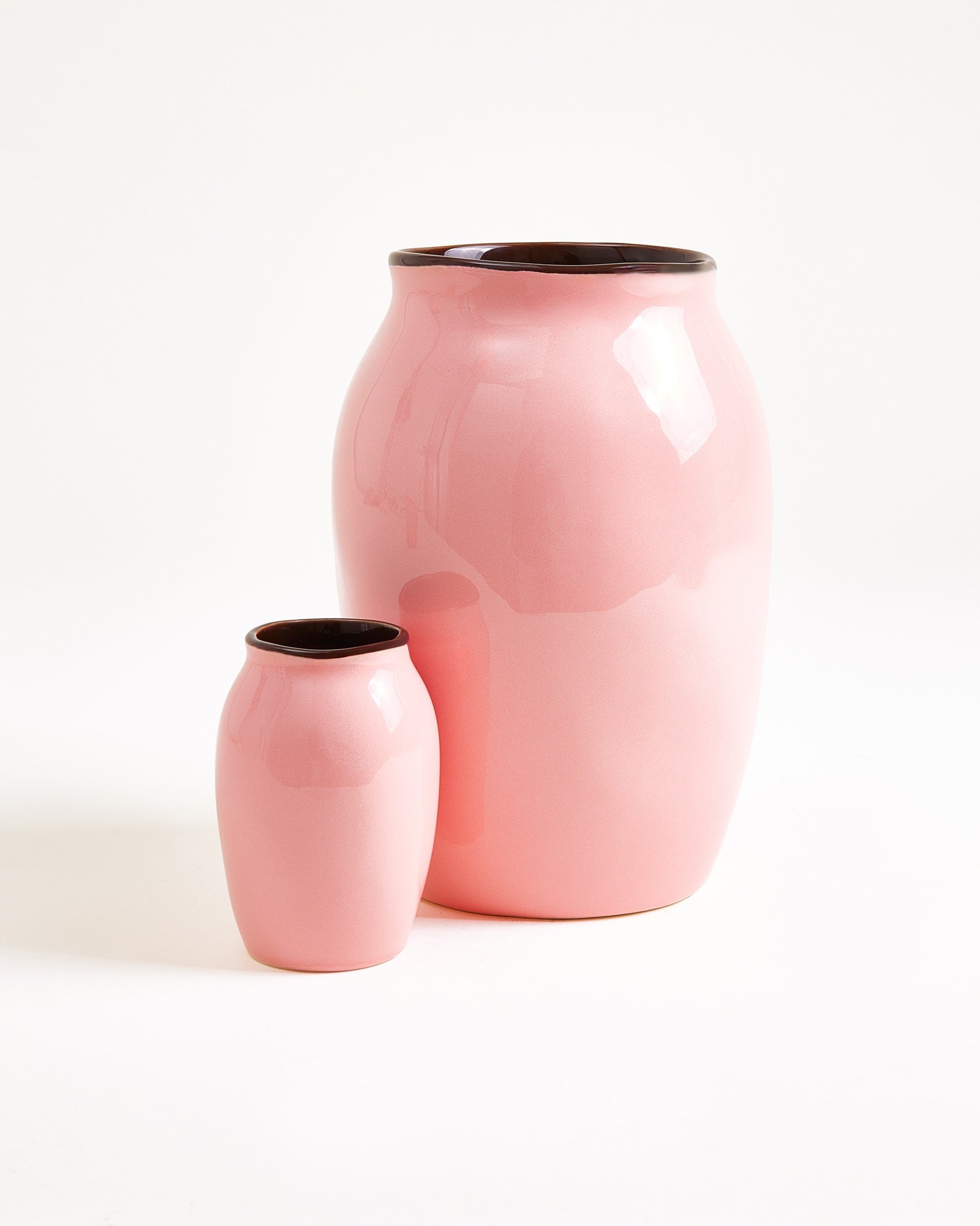 Sombra - Vase S rose marron