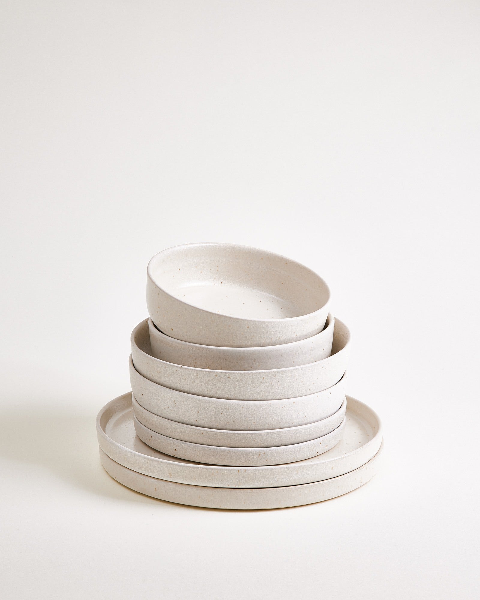 Tavira - Set de vaisselle sable 8 pièces