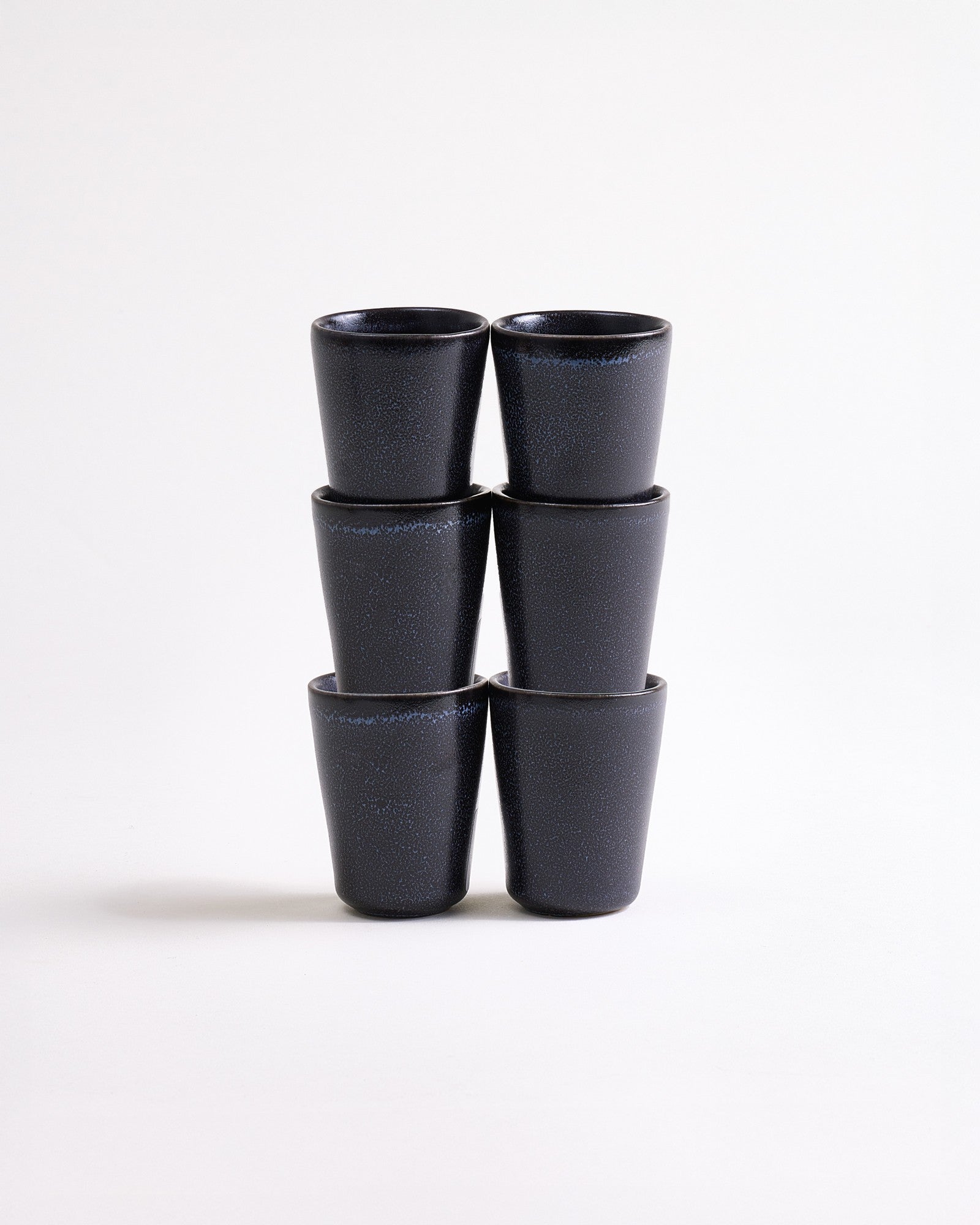 Turmalina - Set da 6 tazzine da espresso nero