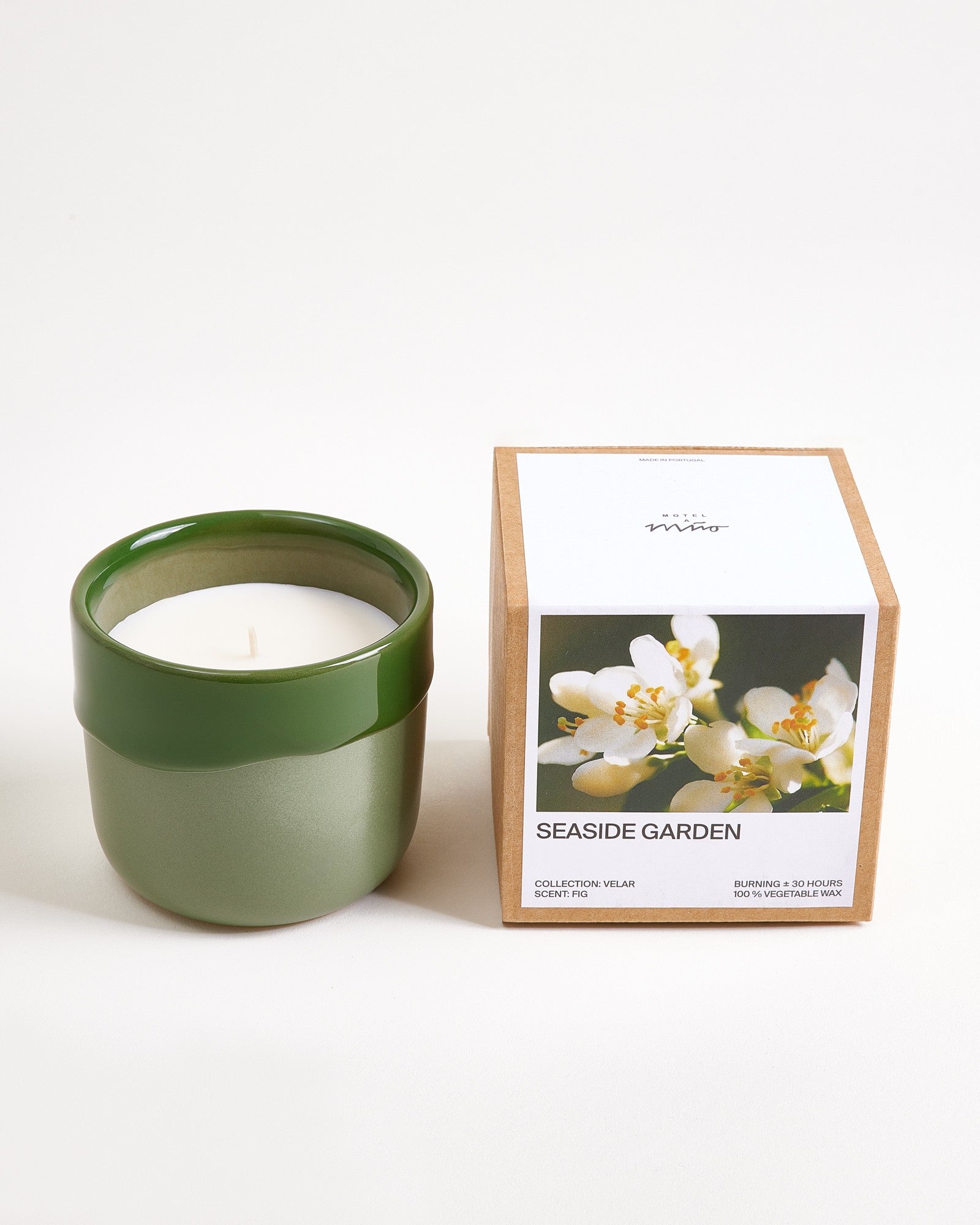 Velar geurkaars "Seaside Garden" donkergroen