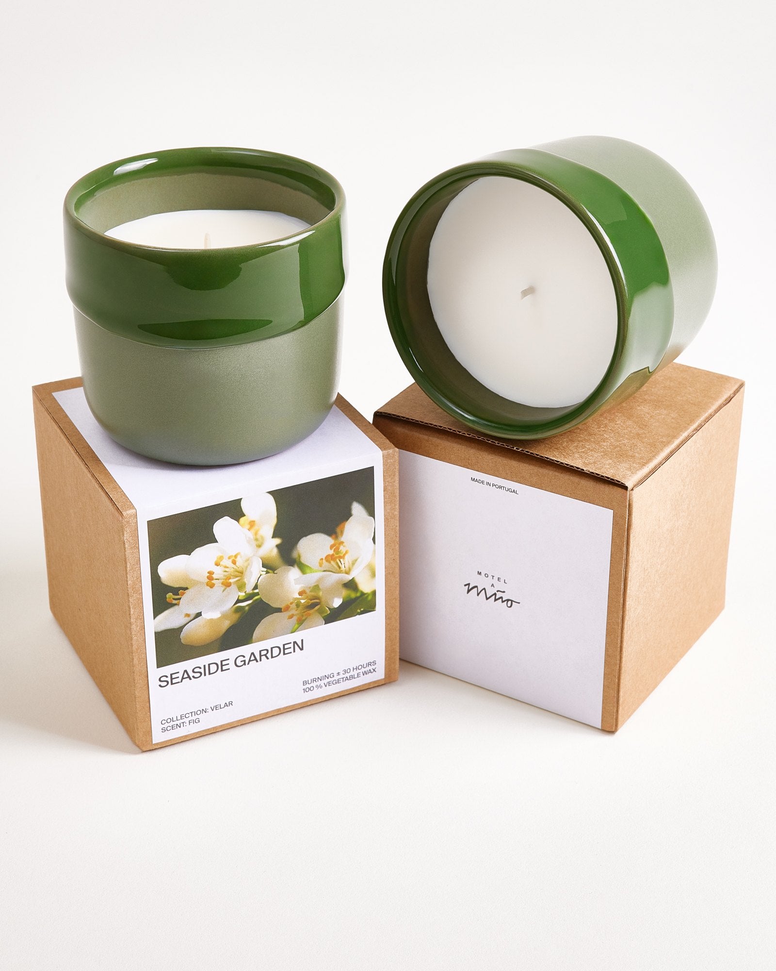 Velar Duftkerze Seaside Garden dunkelgrün