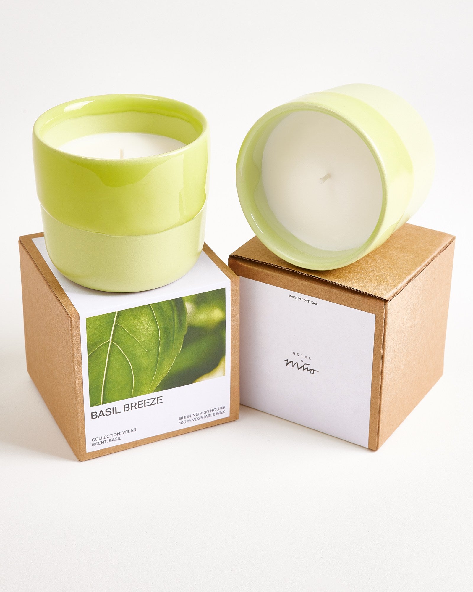 Velar Duftkerze Basil Breeze lime