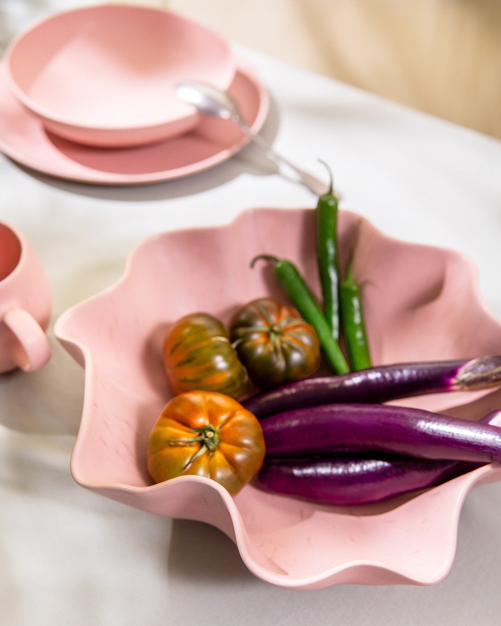 Sintra Servierschale groß shell rosé