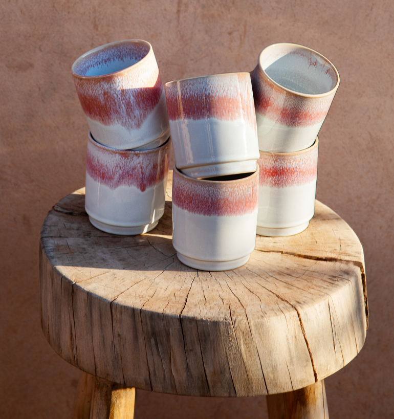 Cha Cult - Set 3 Tazze Per Espresso In Ceramica, Modello Sao Paulo, 0,07 L, Lavabili In Microonde E Lavastoviglie
