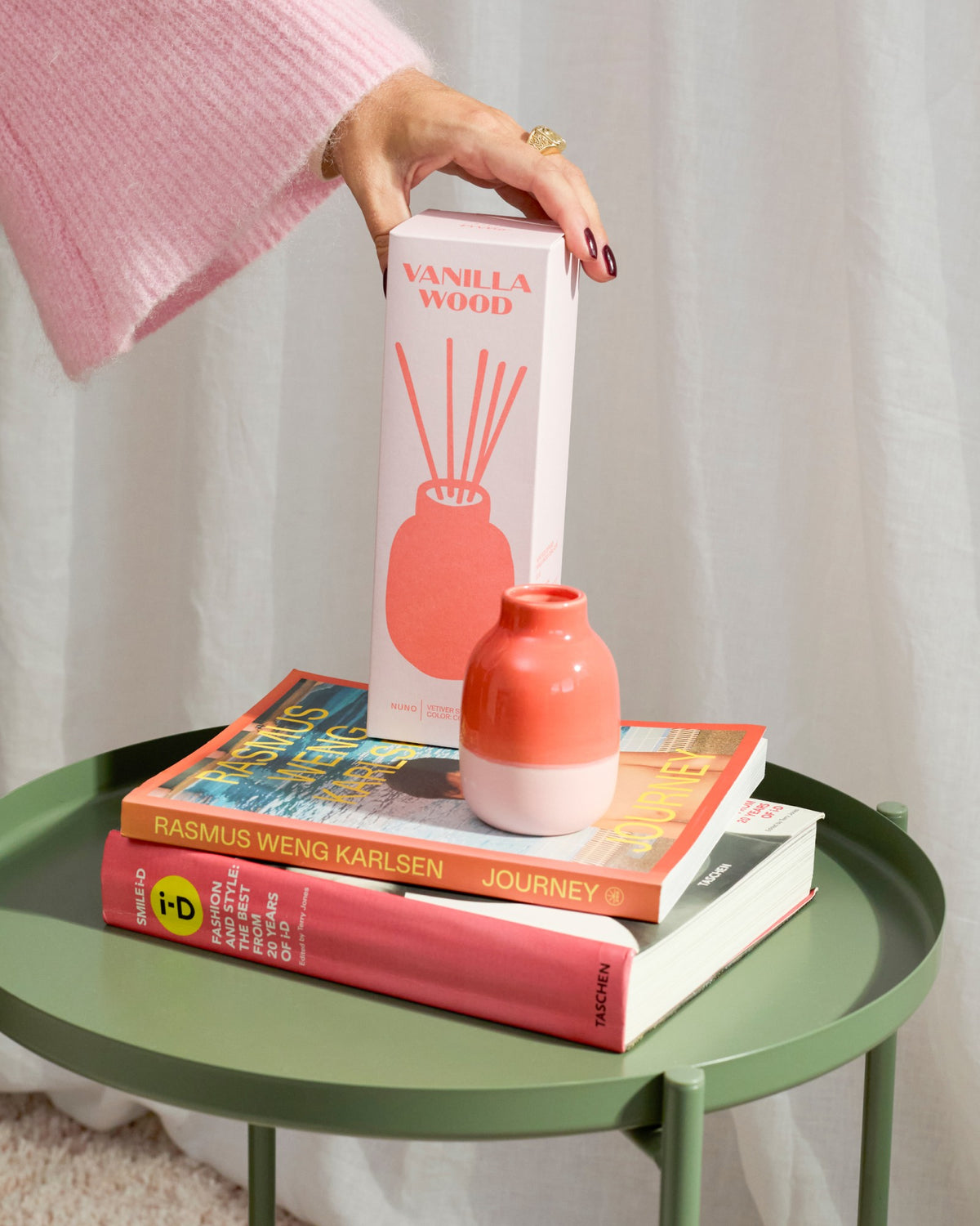 Nuno - Parfum d’intérieur Vanilla Wood rose corail