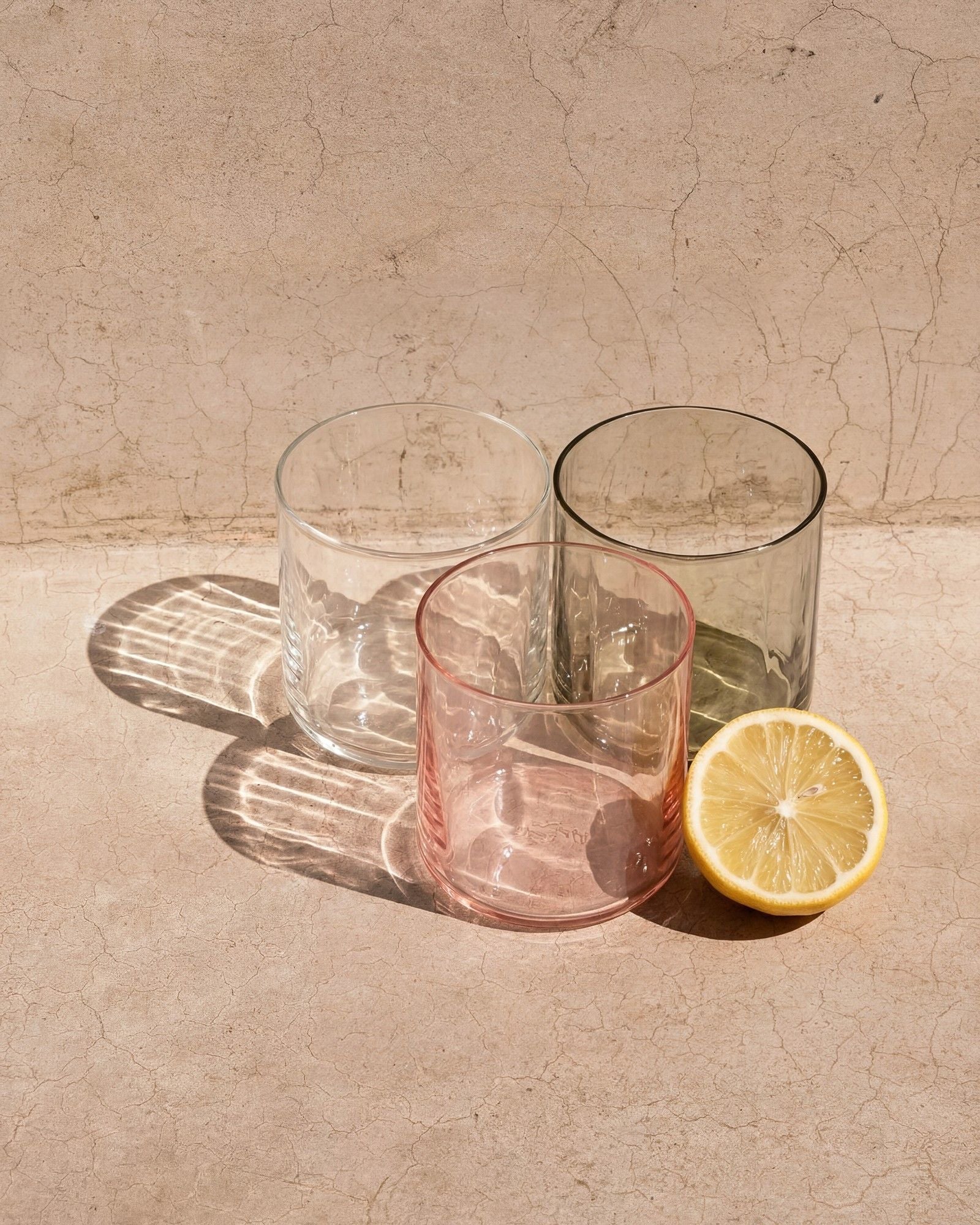 Joia Glas klein flower rosé