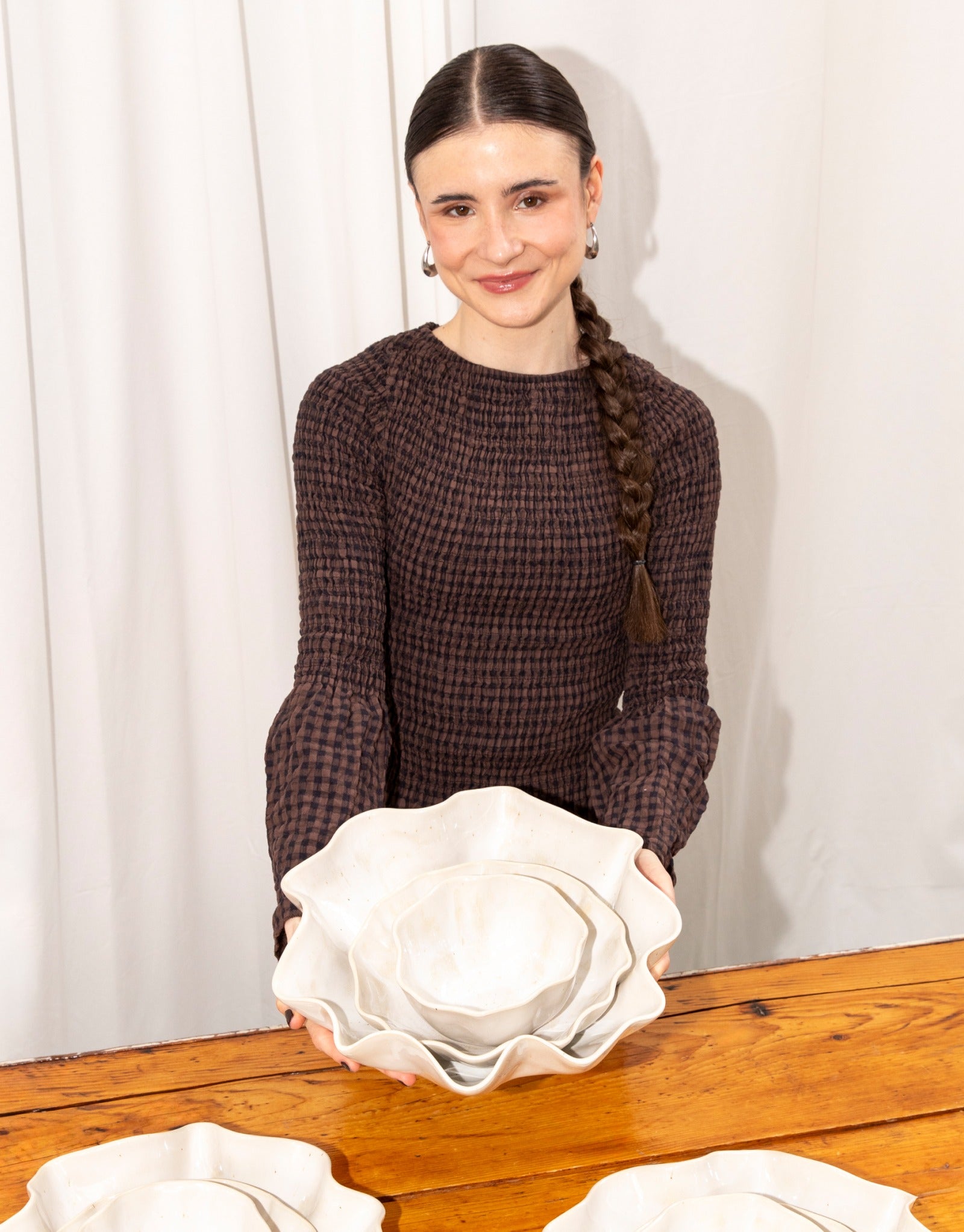 MaM x minimalara Geschirr-Set shell sand 3-teilig