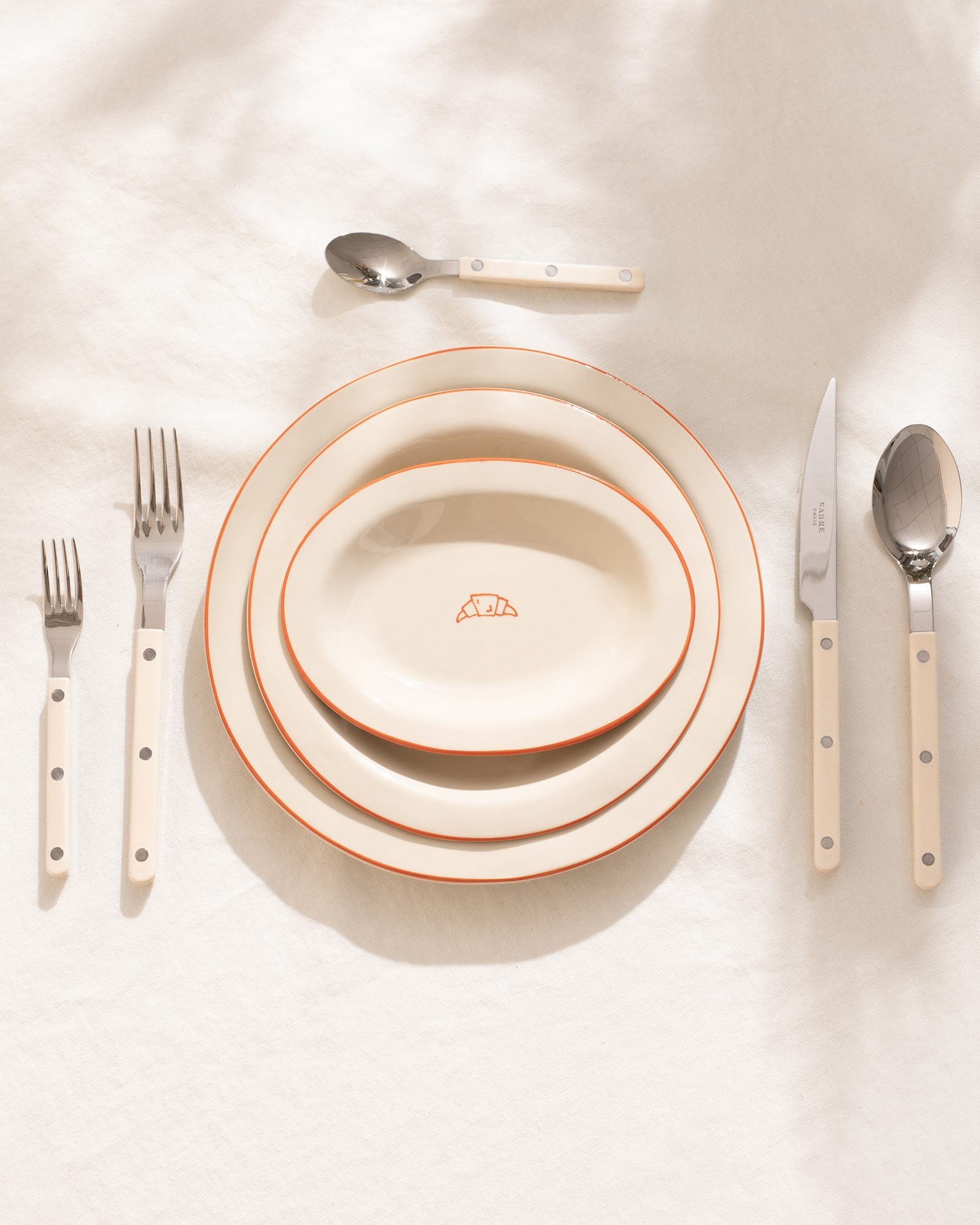 MaM x Sabre Paris Teller-Set orange 5-teilig