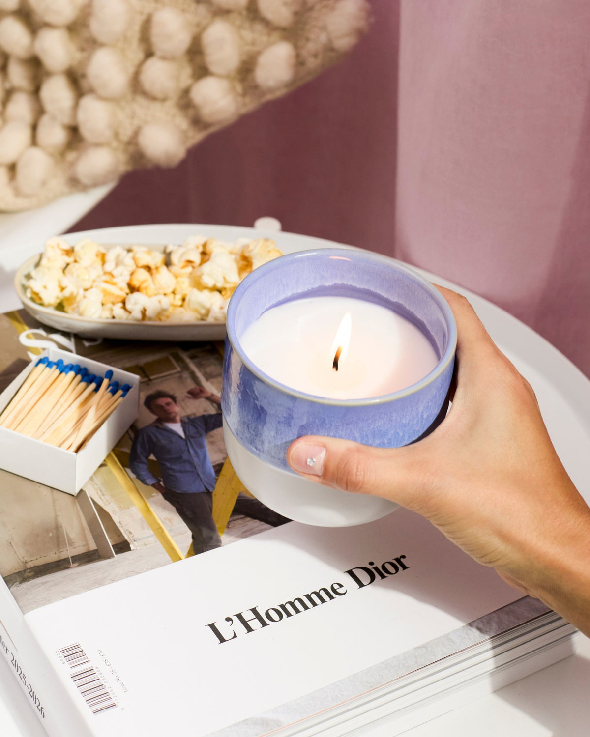 Coimbra - Scented candle White Flower cornflower