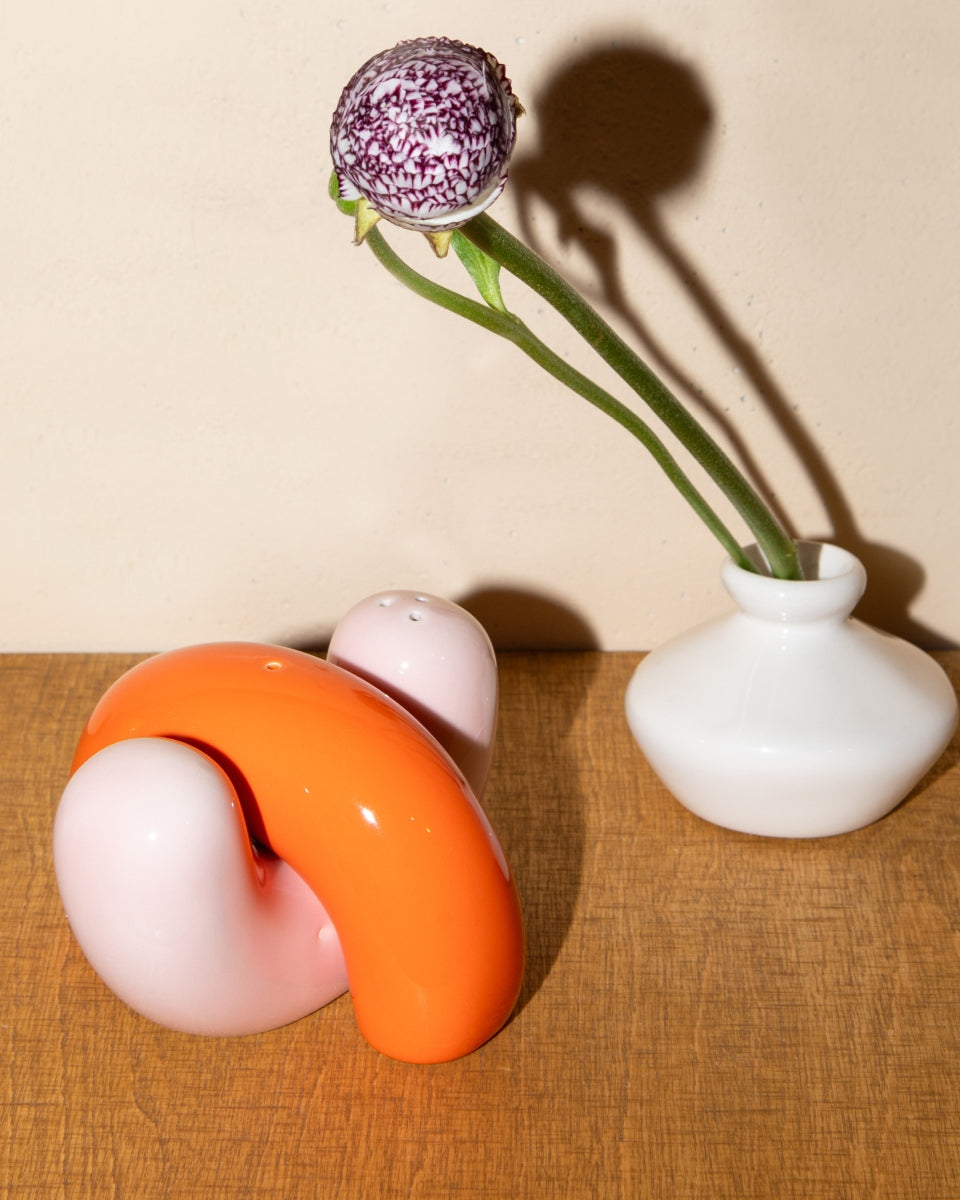 Seia Salt & Pepper Shakers orange pink