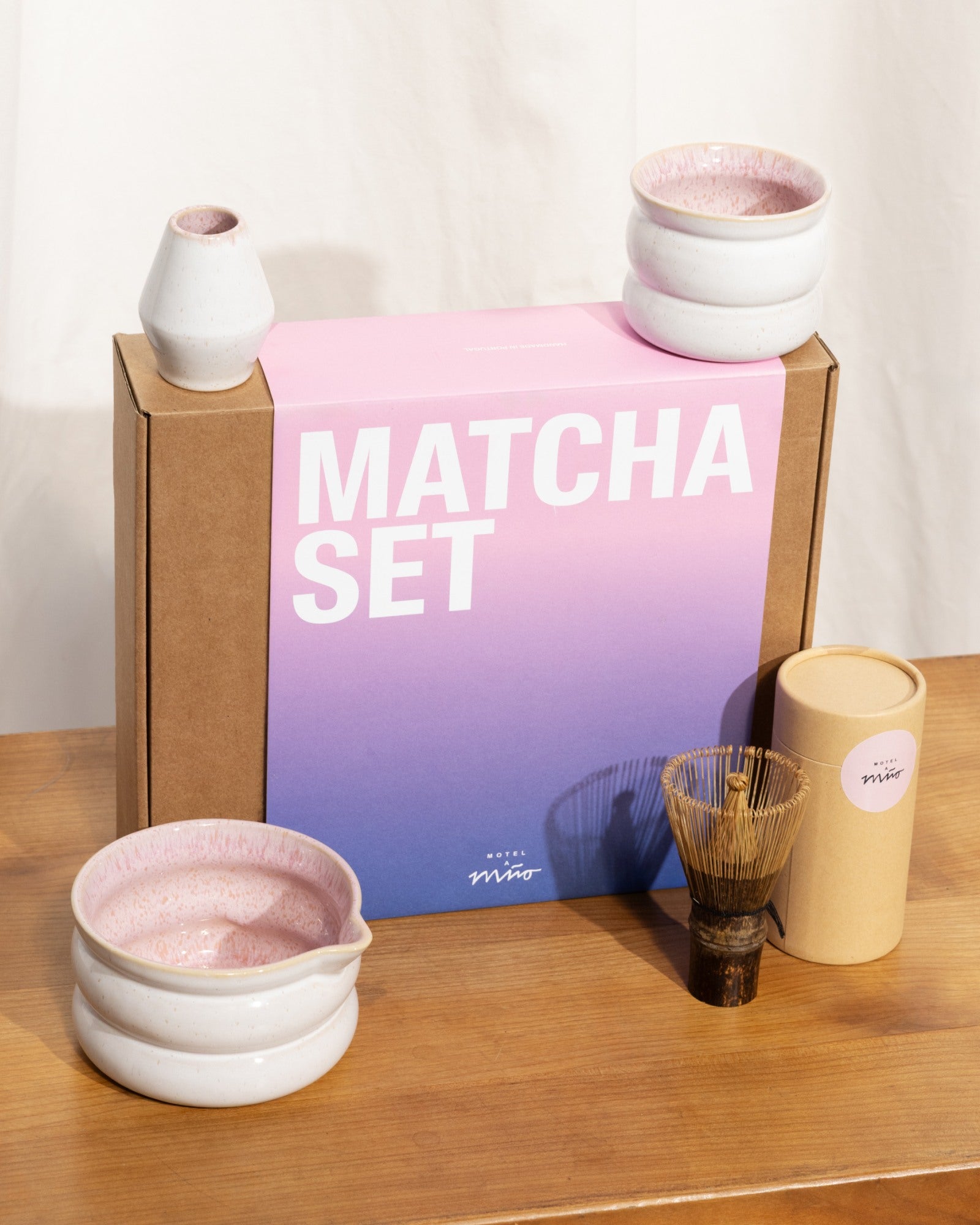 Areia Matcha-Set bubble 4-teilig rosé