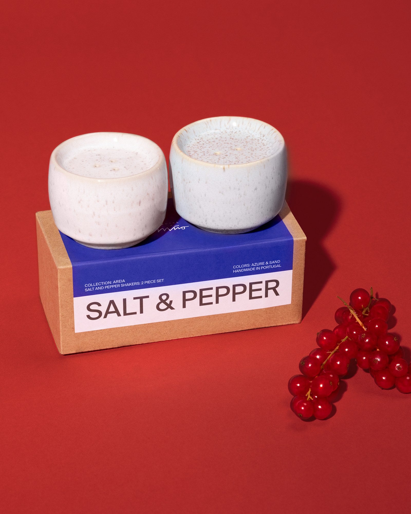 Areia zout- en peperstrooier zand azuurblauw