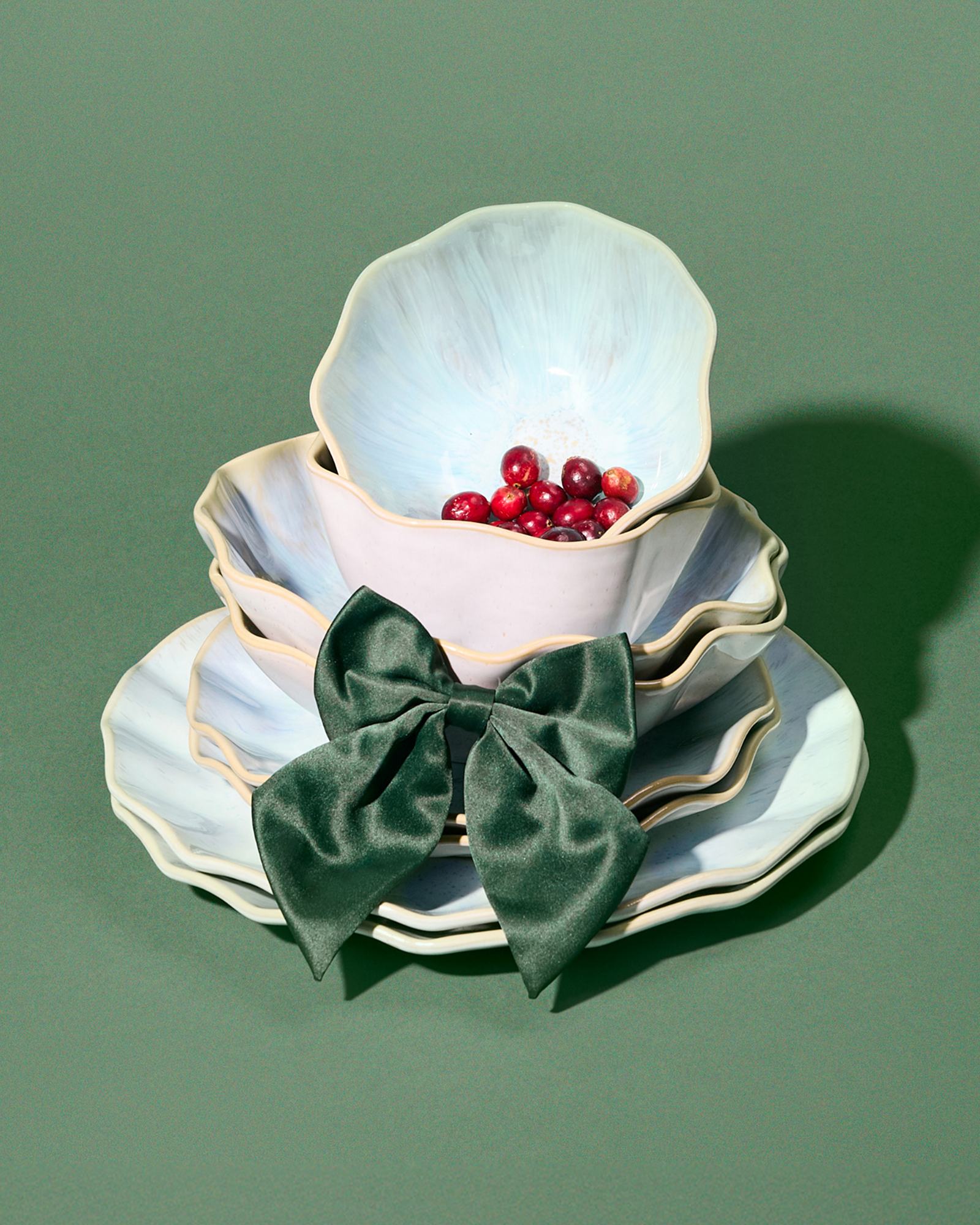 Areia Shell azure - Set of 8 pieces