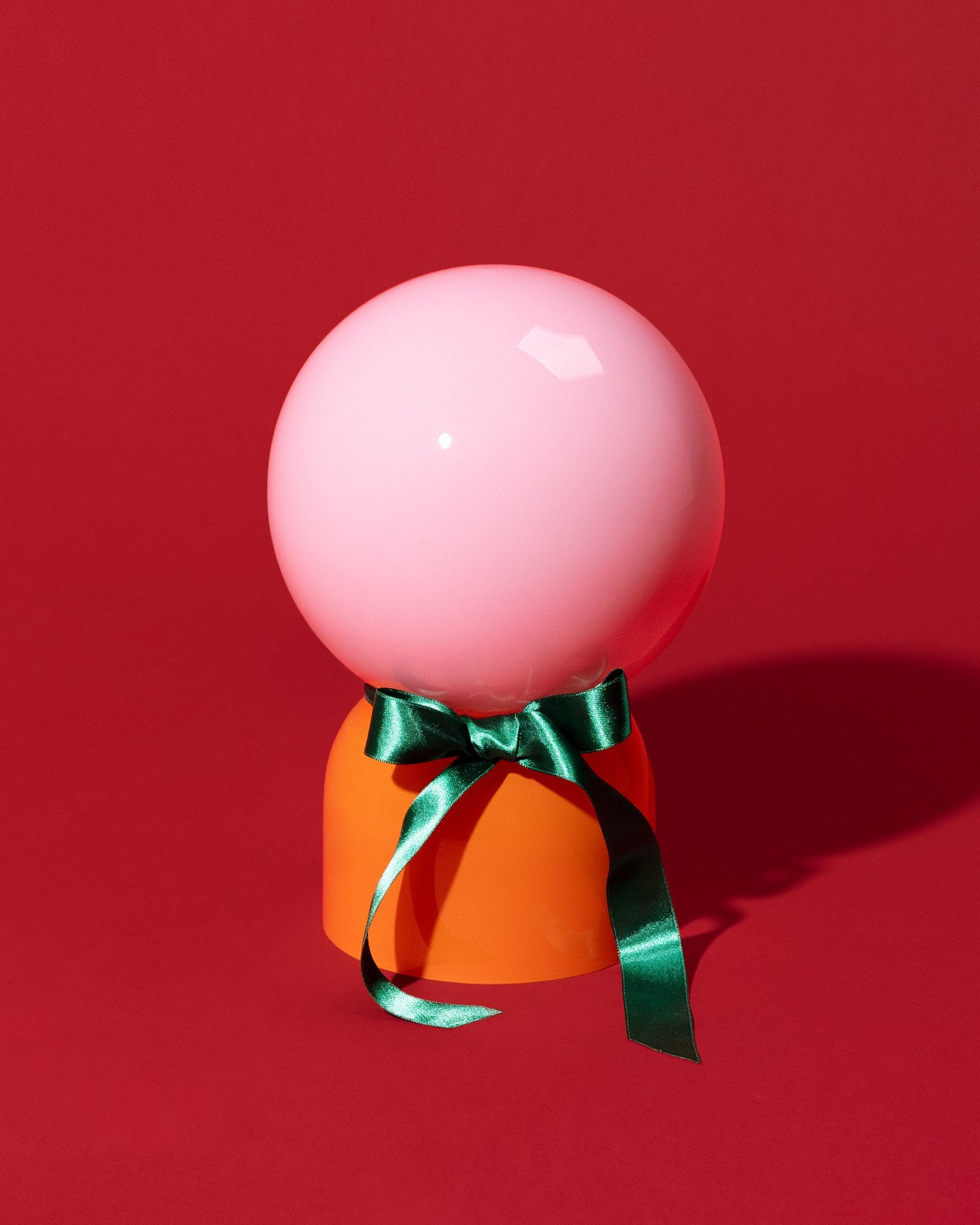 Lumo glazen lamp roze oranje