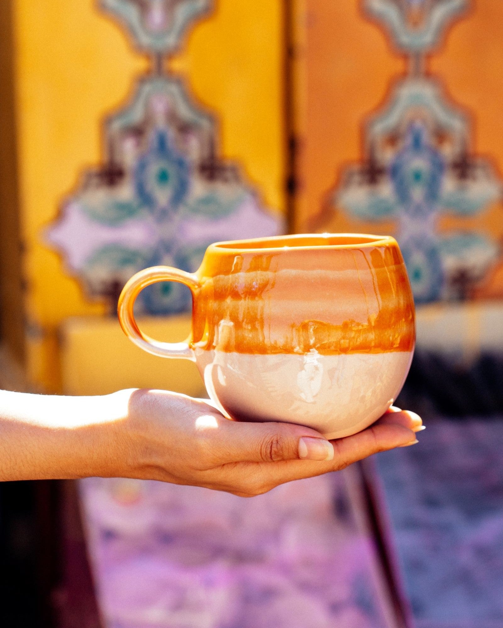 Bica kop groot oranje