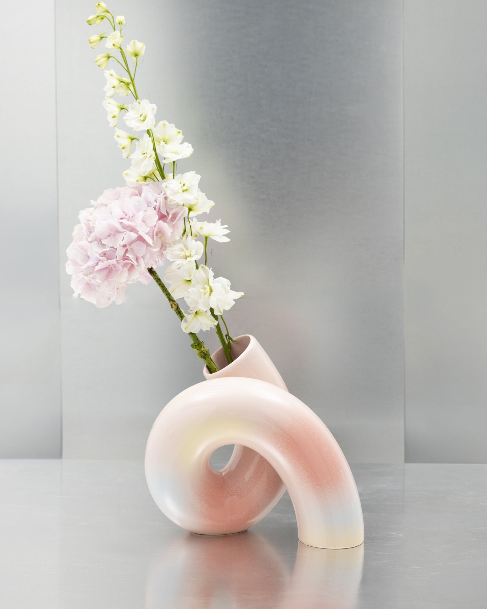 MaM x Ju Schnee - Vase L pink, yellow, blue