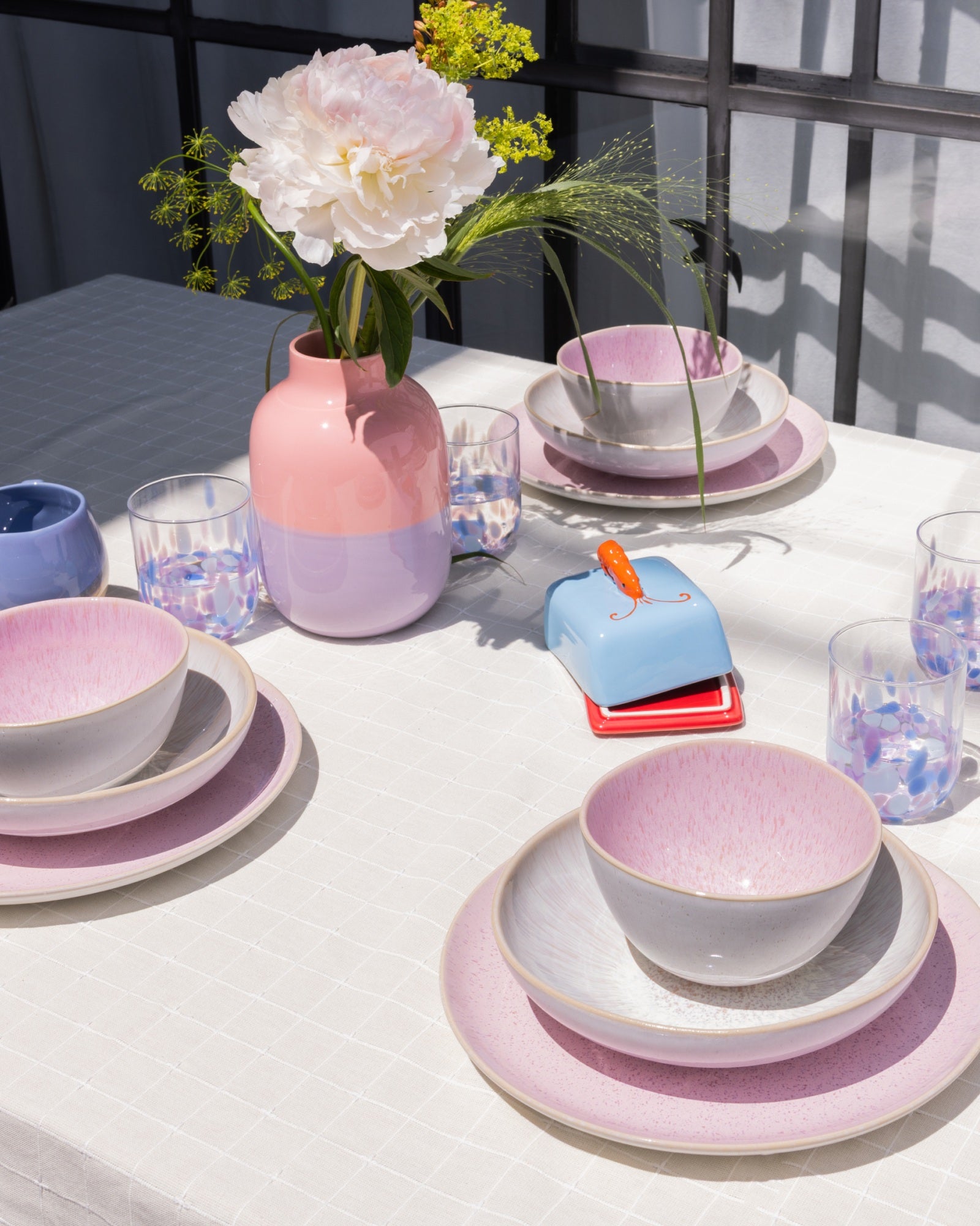 Areia - Tableware set classic rosé 8 pieces