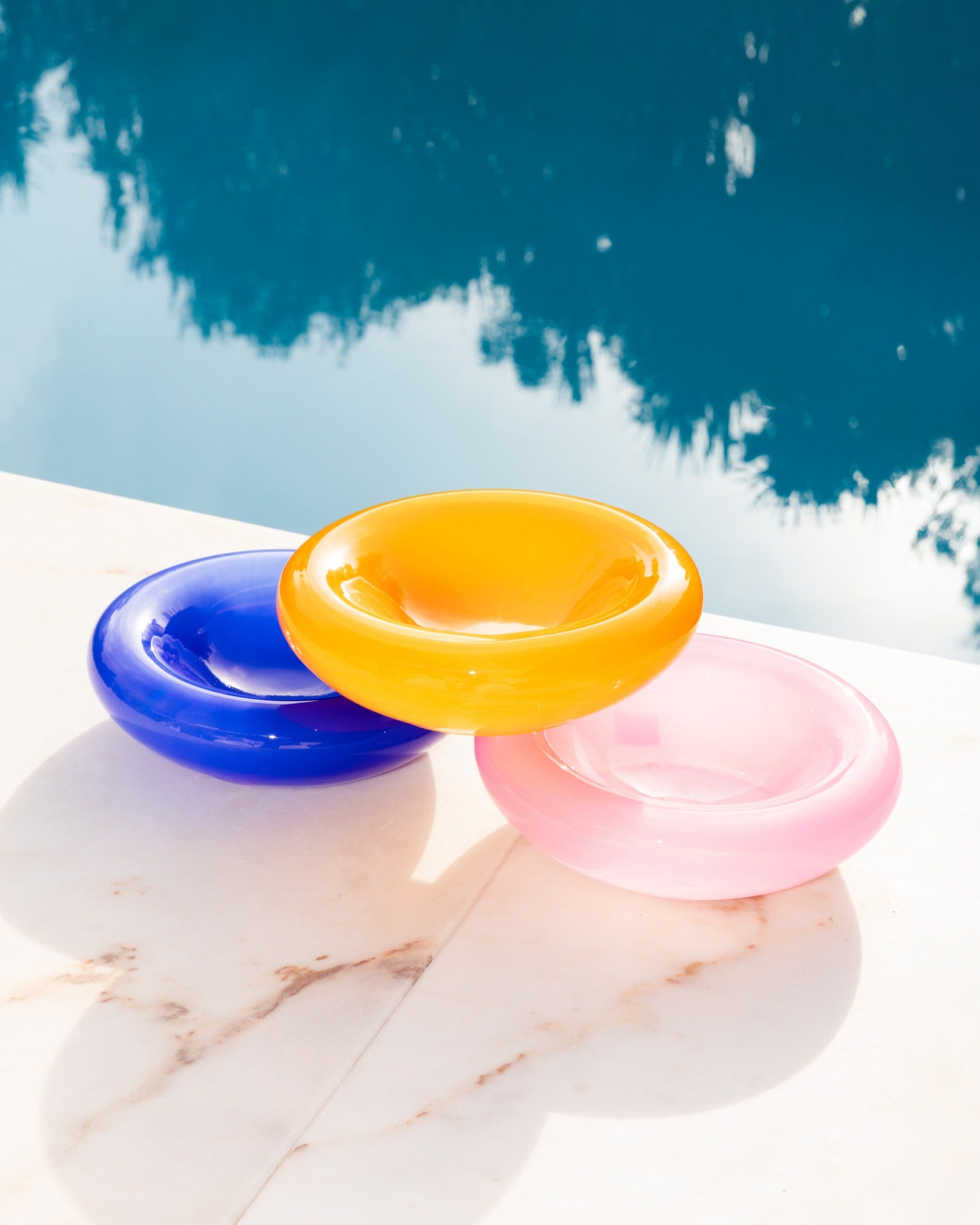 Seia - Glass bowl small orange