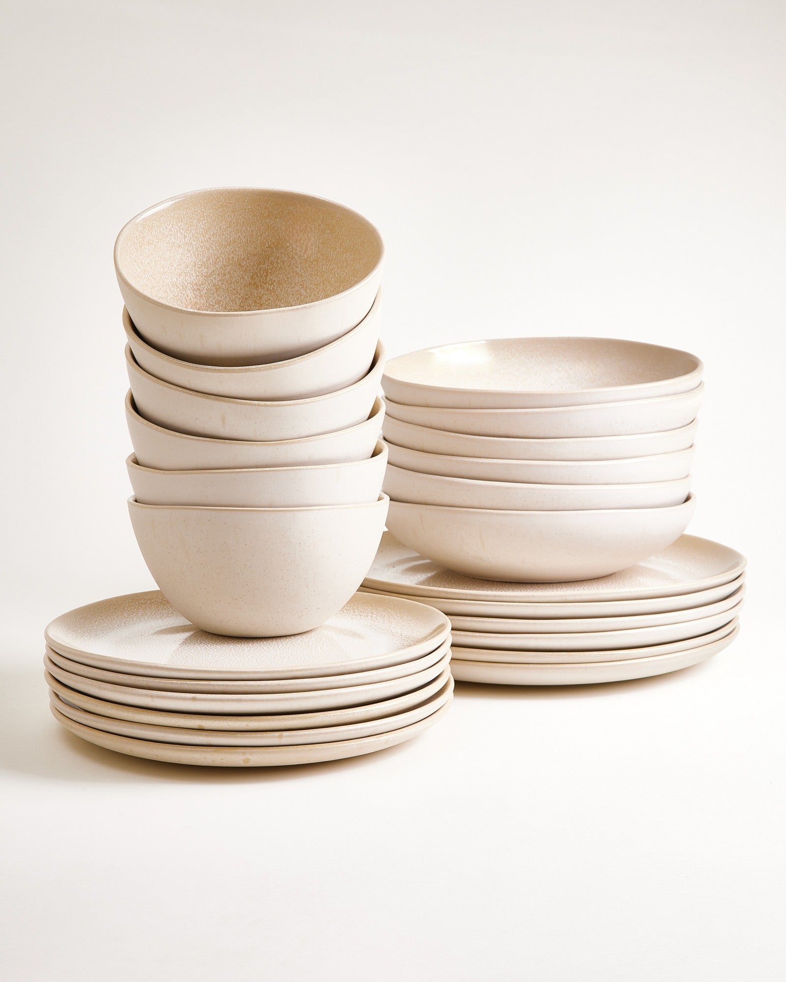 Lorosa Geschirr-Set sand 24-teilig
