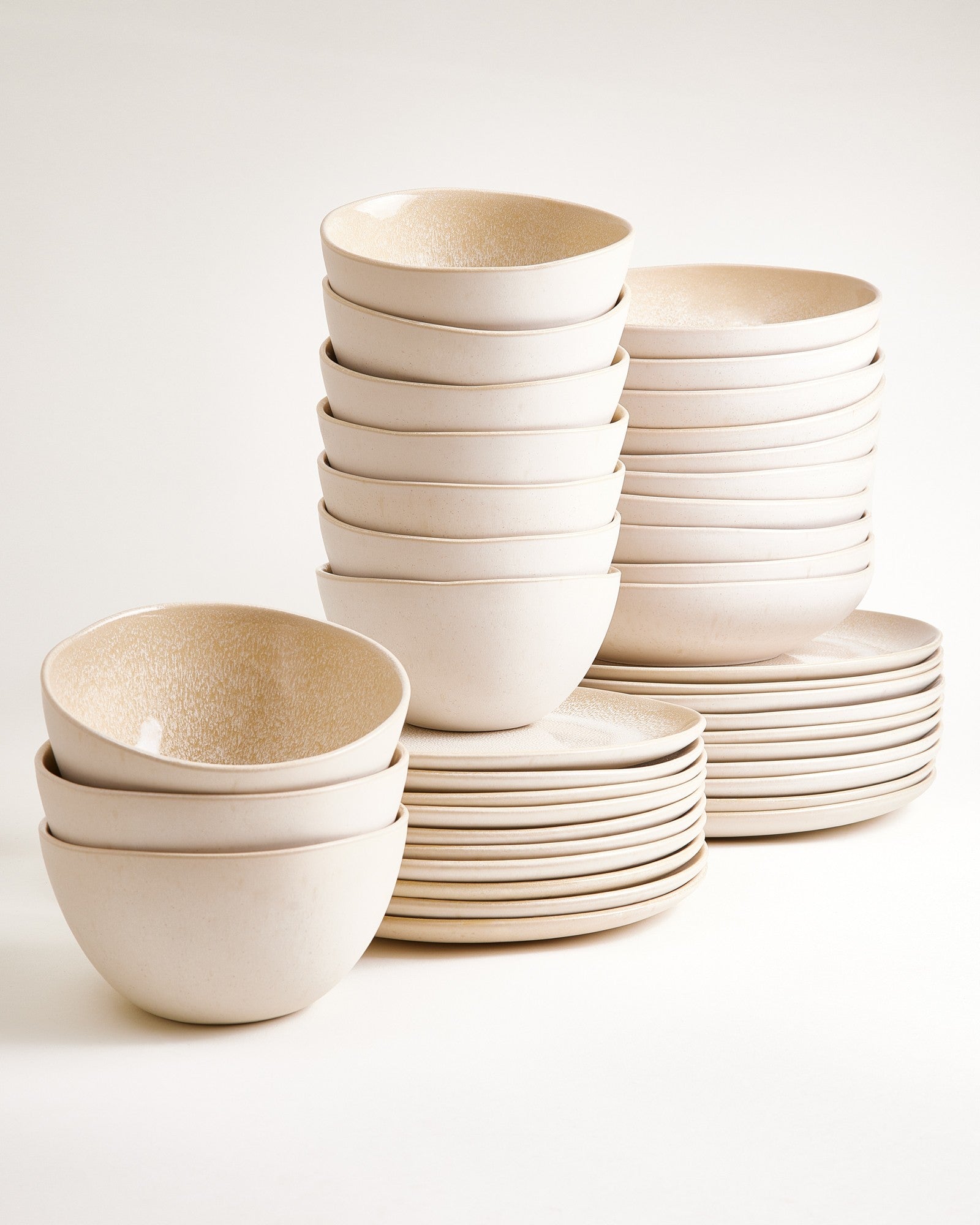 Lorosa Geschirr-Set sand 40-teilig