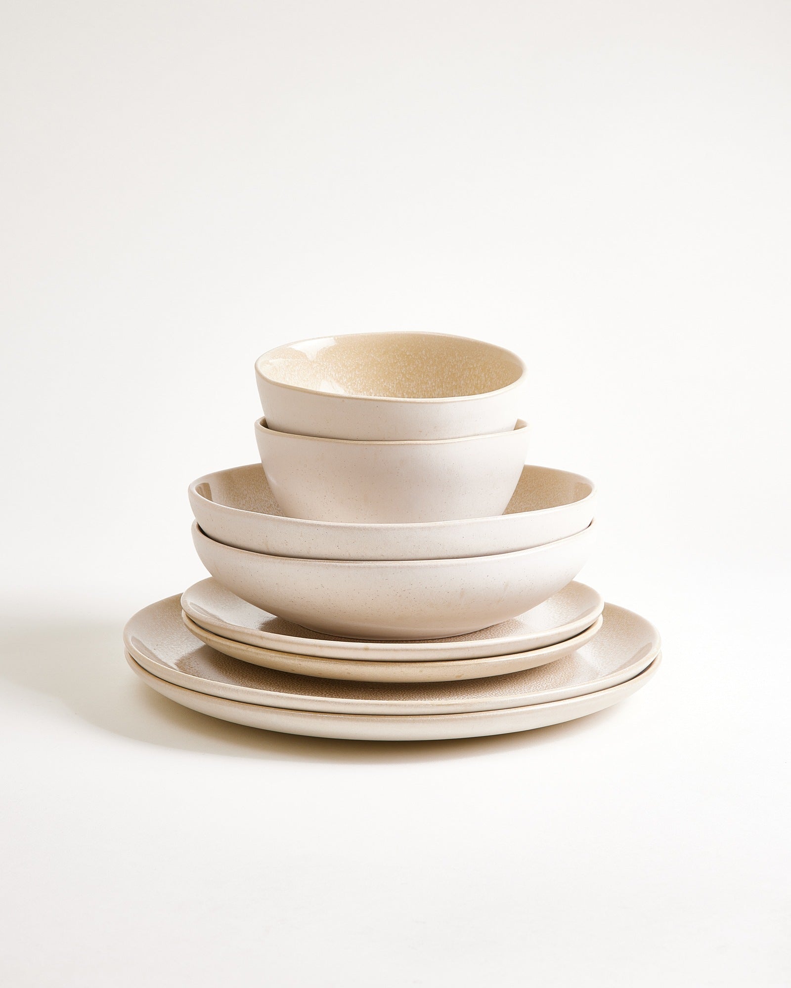 Lorosa Geschirr-Set sand 8-teilig