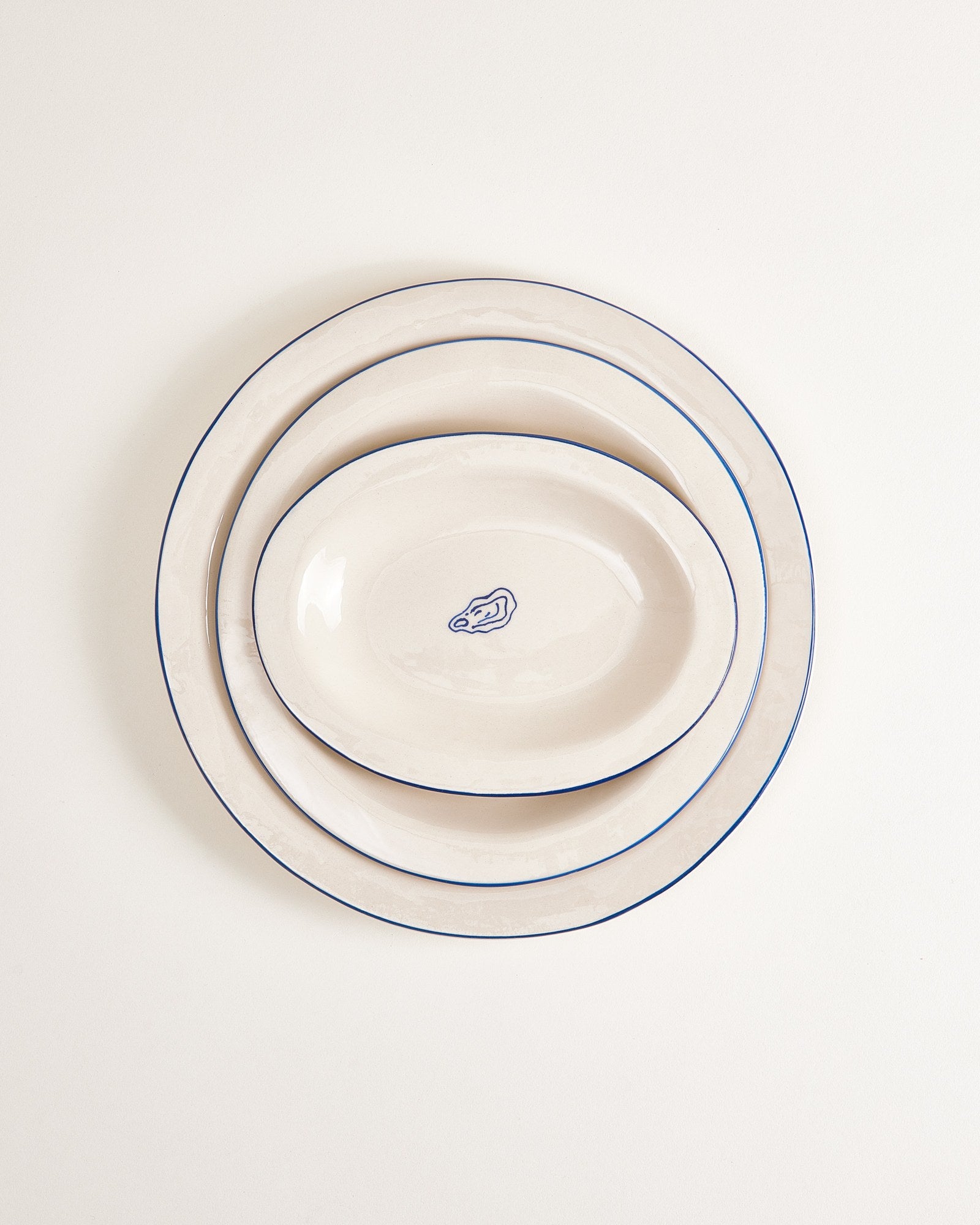 MaM x Sabre Paris Teller-Set blau 5-teilig