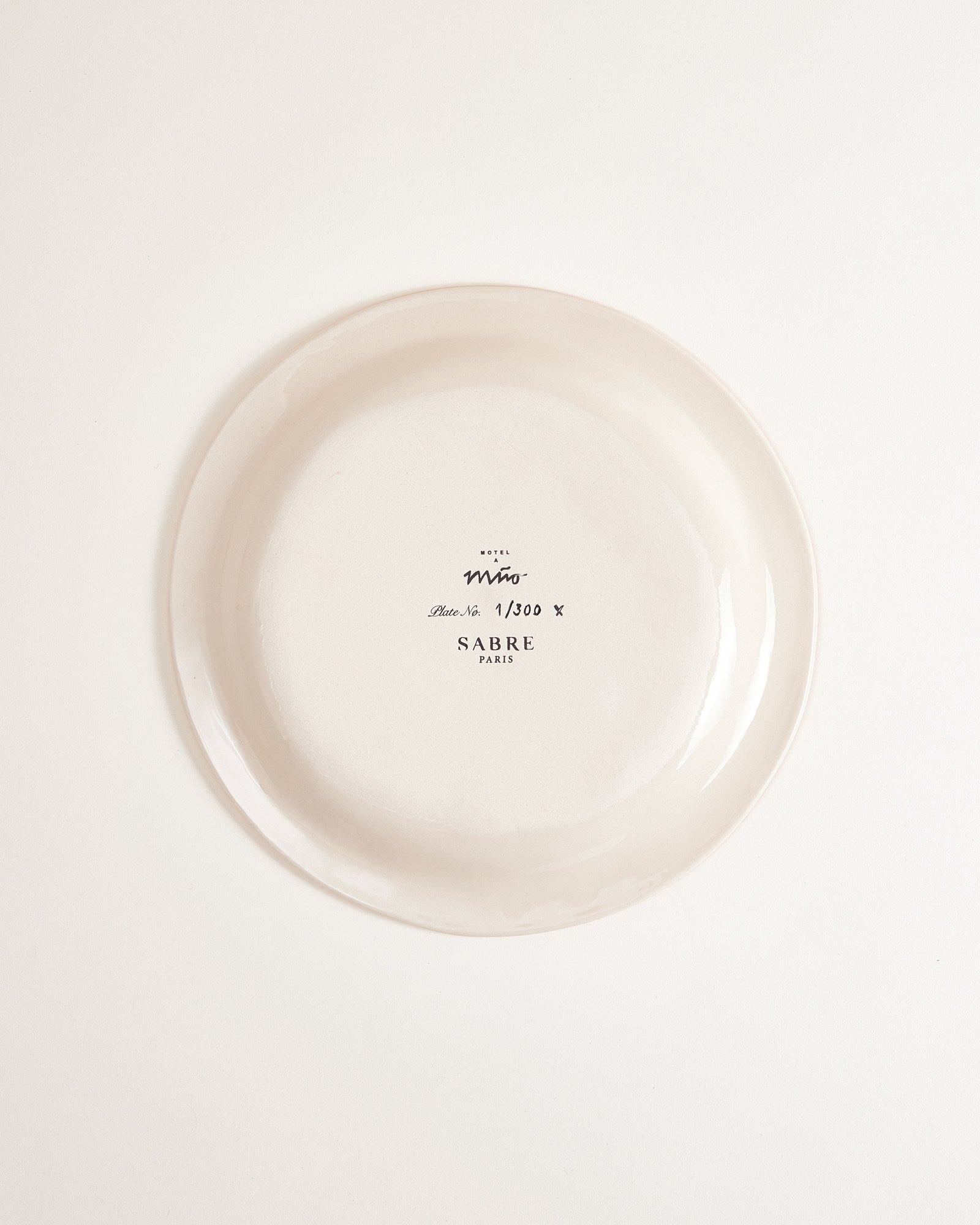 MaM x Sabre Paris - grande Assiette bleue