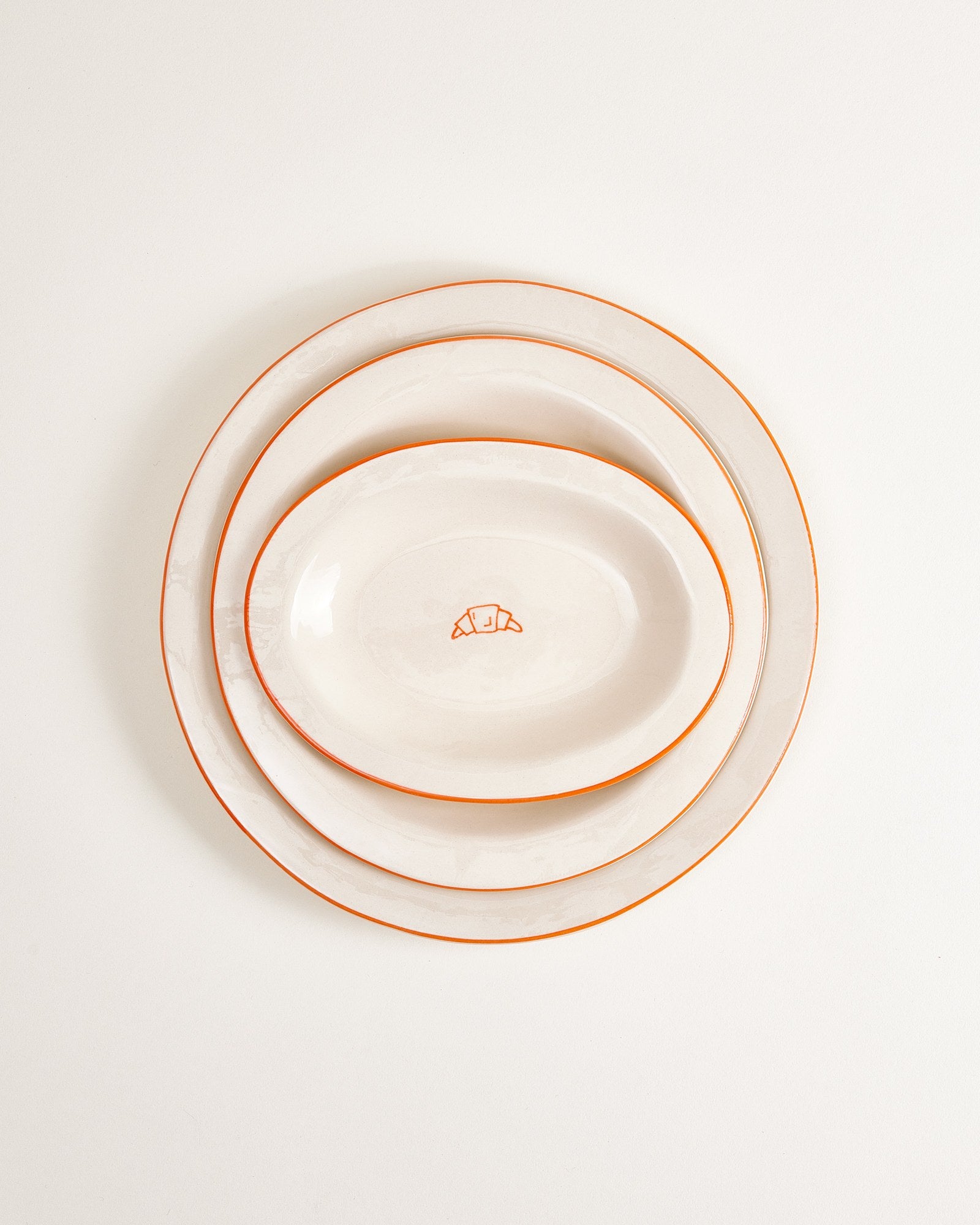 MaM x Sabre Paris 5-piece plate set orange