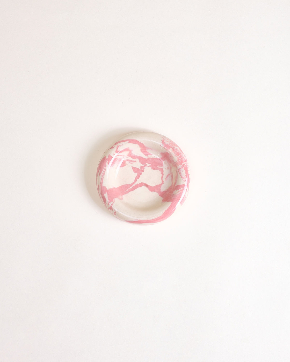 Seia Cup & Saucer, Marbled Pink and White