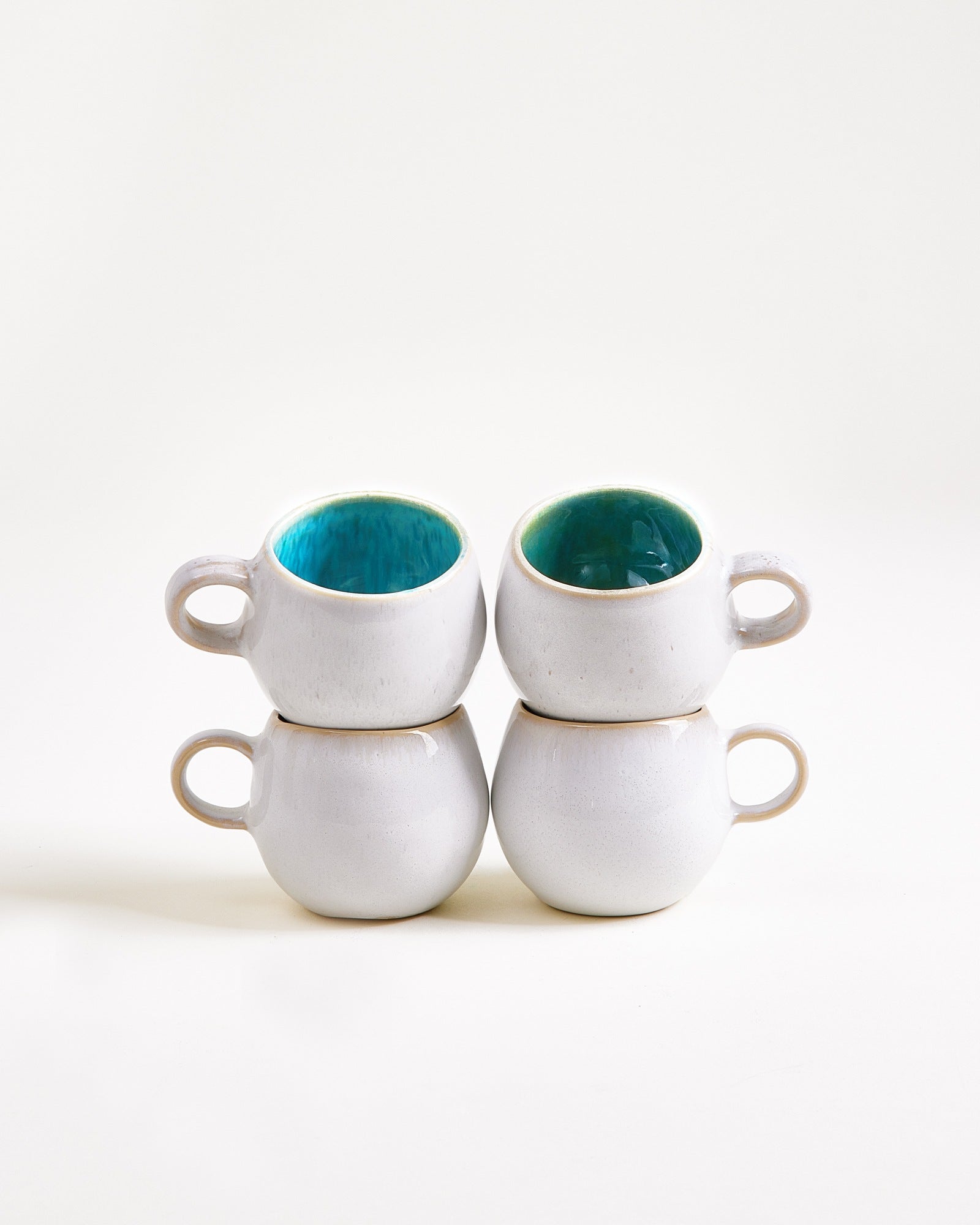 Areia - Set of 4 Espressomugs aqua