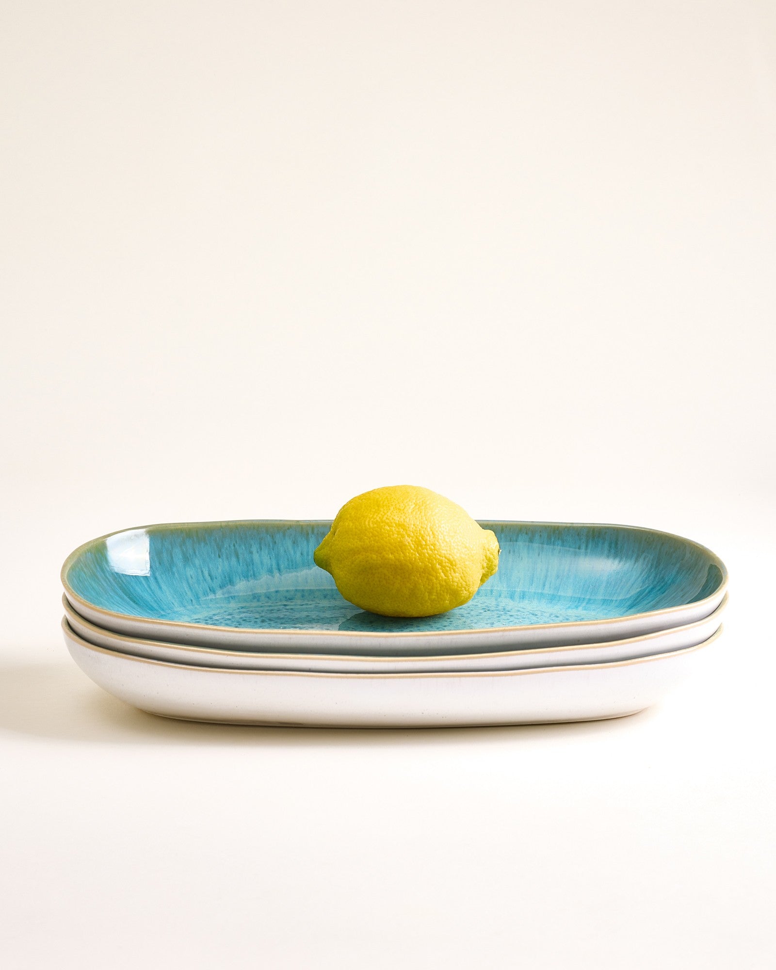 Areia - Serving platter L aqua