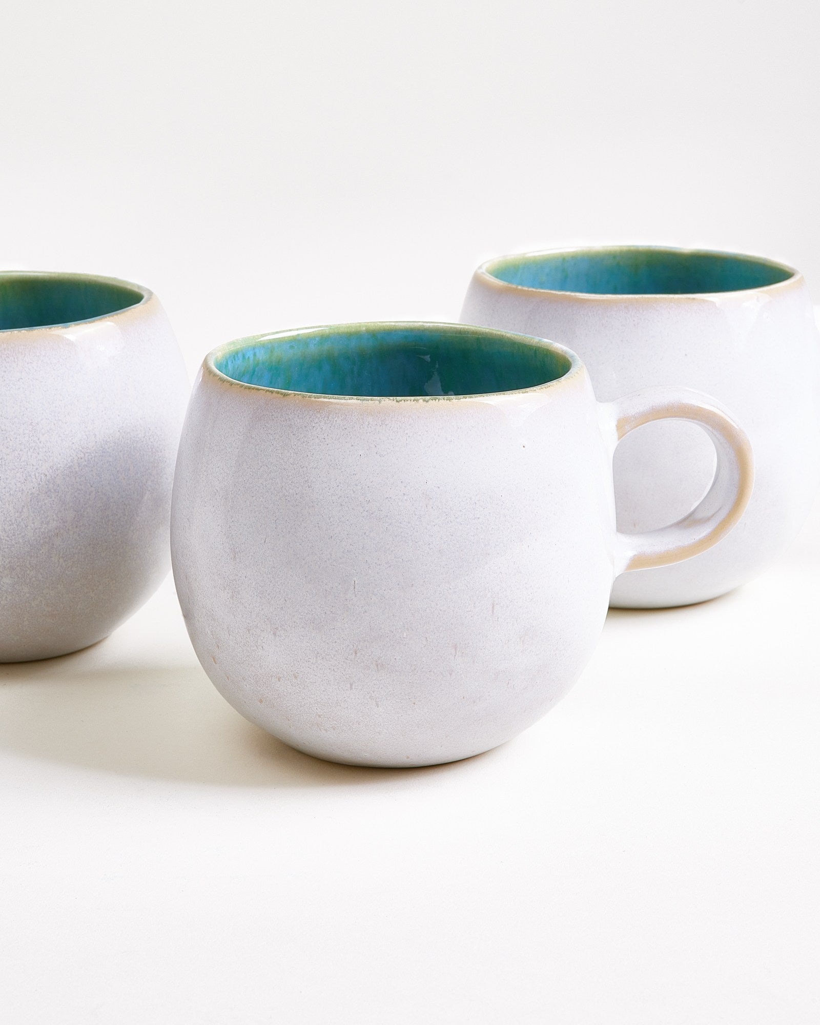 Areia - Set of 6 Mugs big aqua
