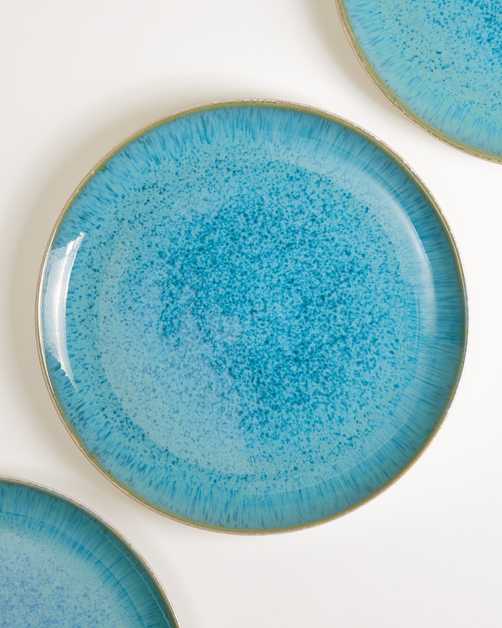 Areia - Large plate classic aqua