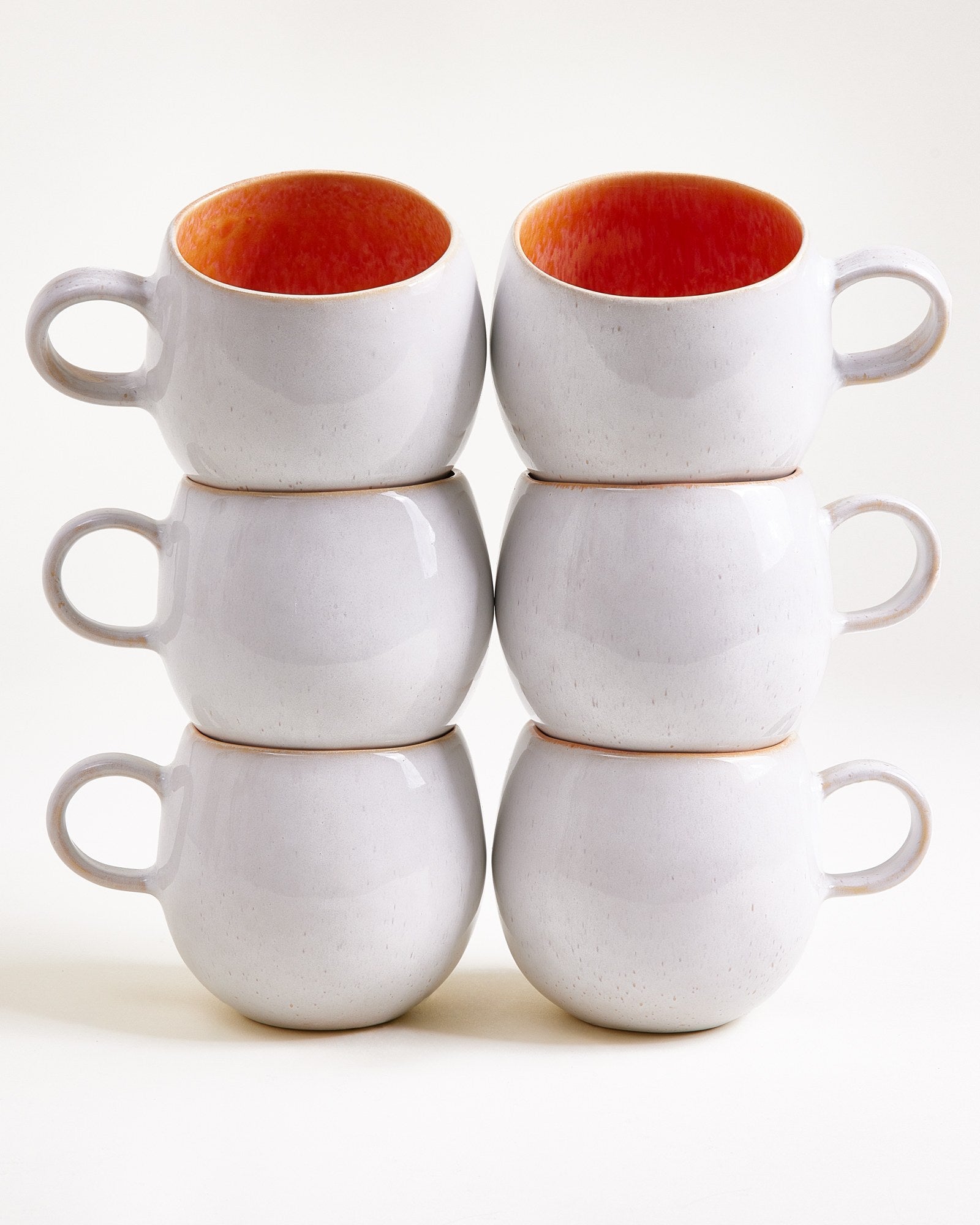 Areia - Set of 6 Mugs big pink