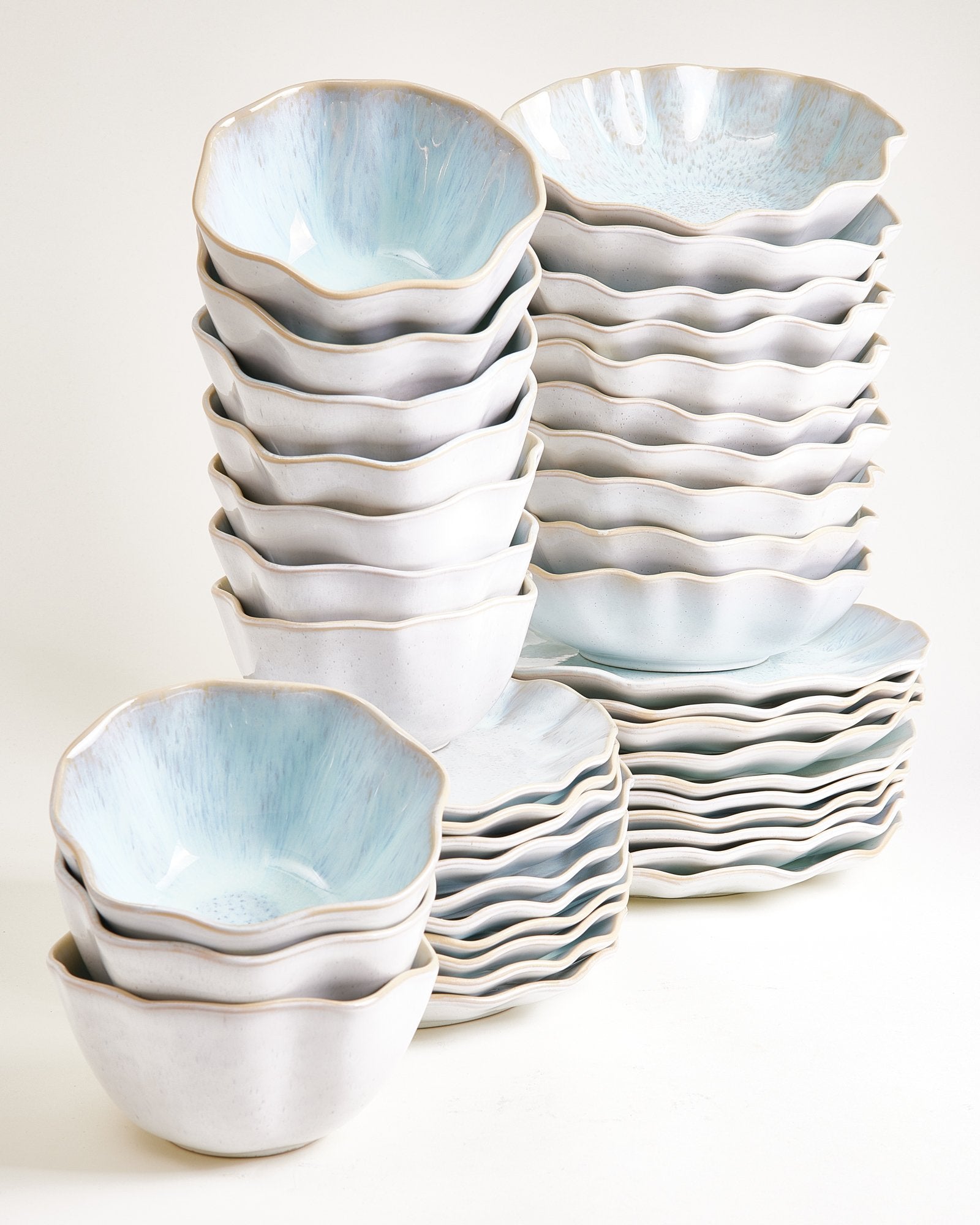 Areia Shell azure - Set of 40 pieces