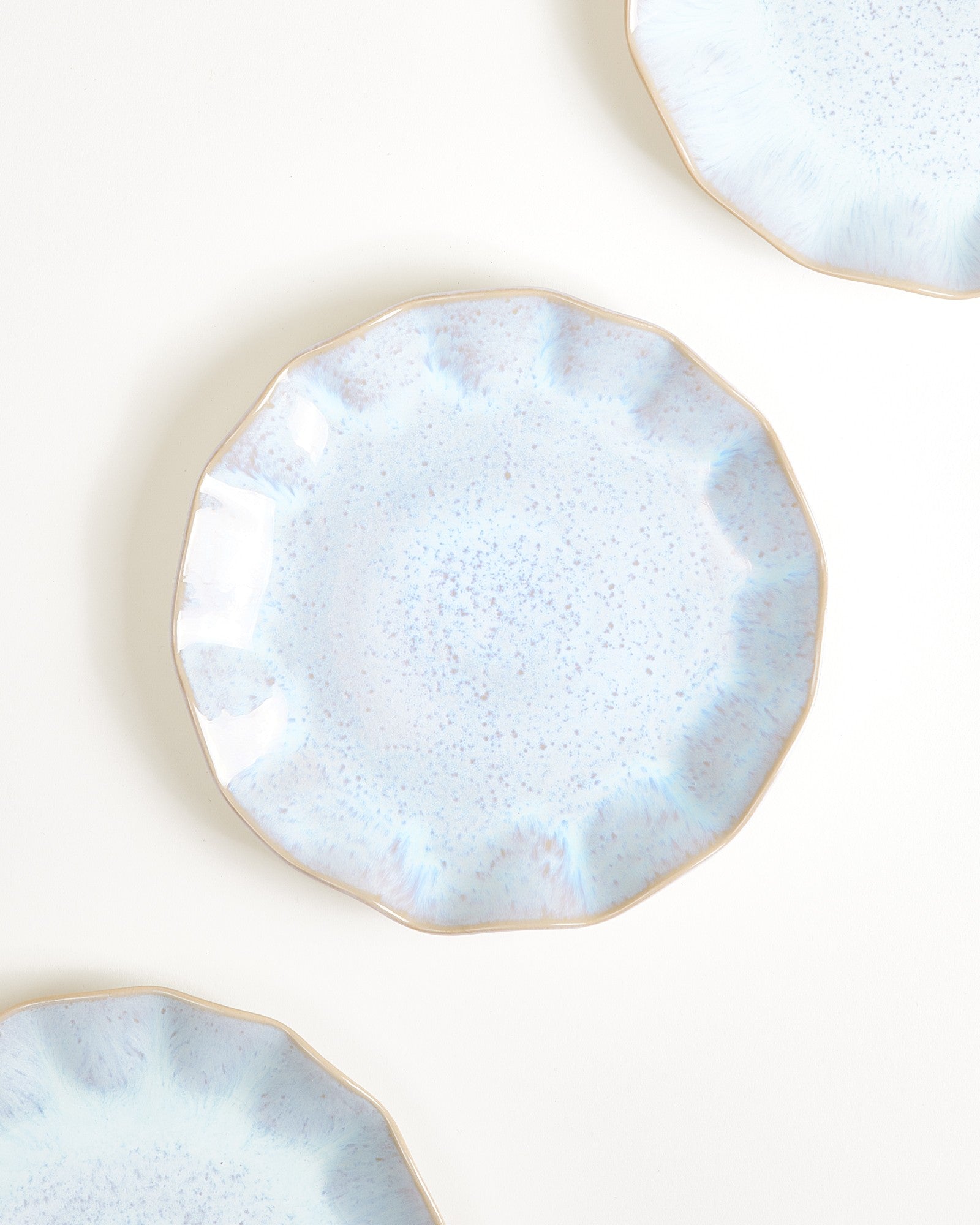 Areia - Petite assiette shell azur