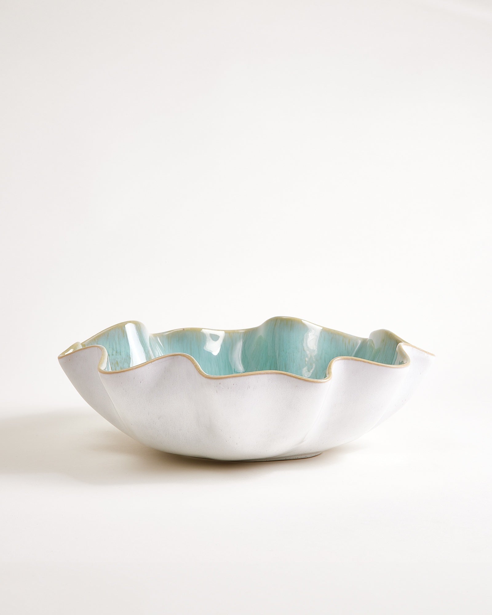 Areia Shell serveerschaal mint