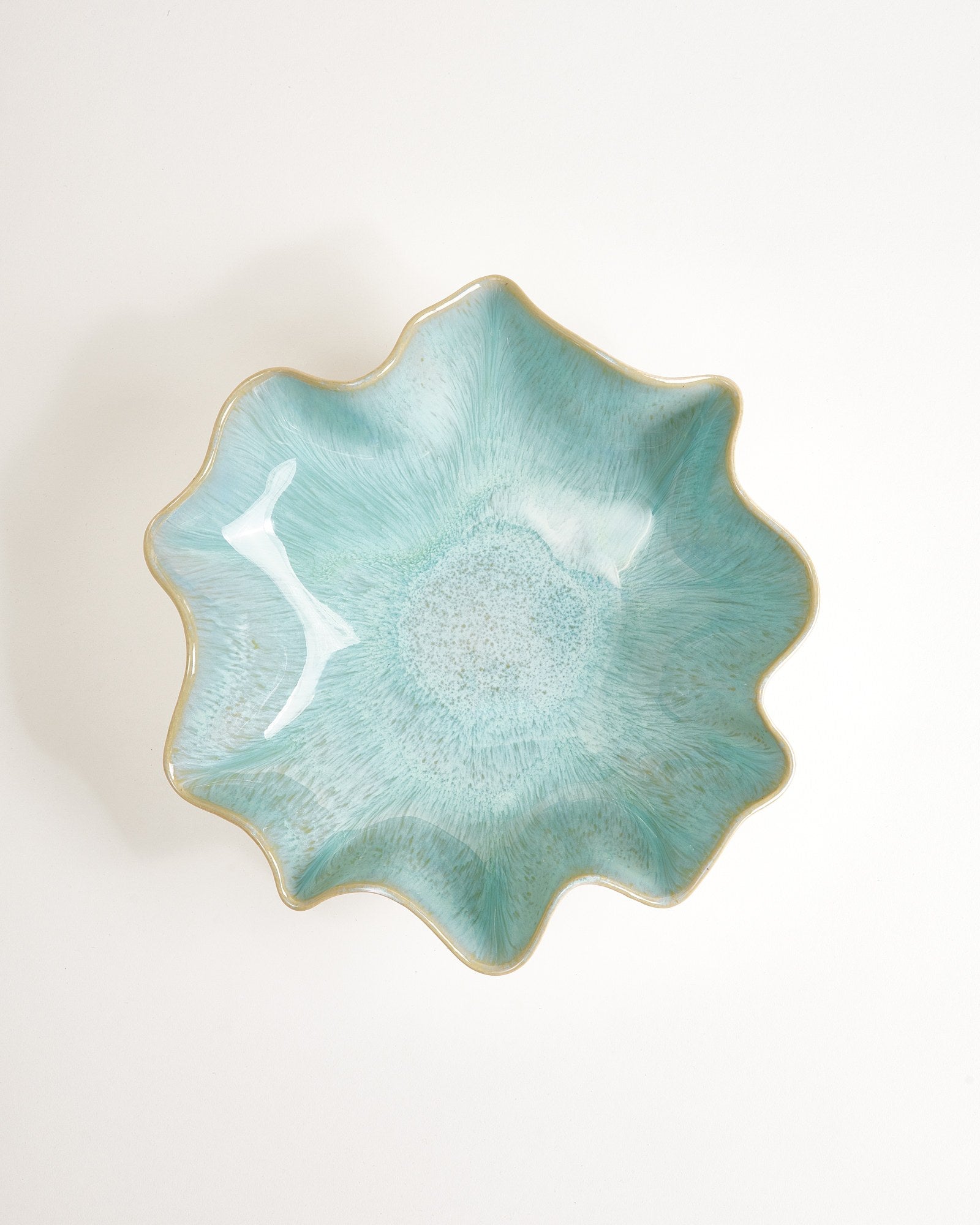 Areia Shell serveerschaal mint