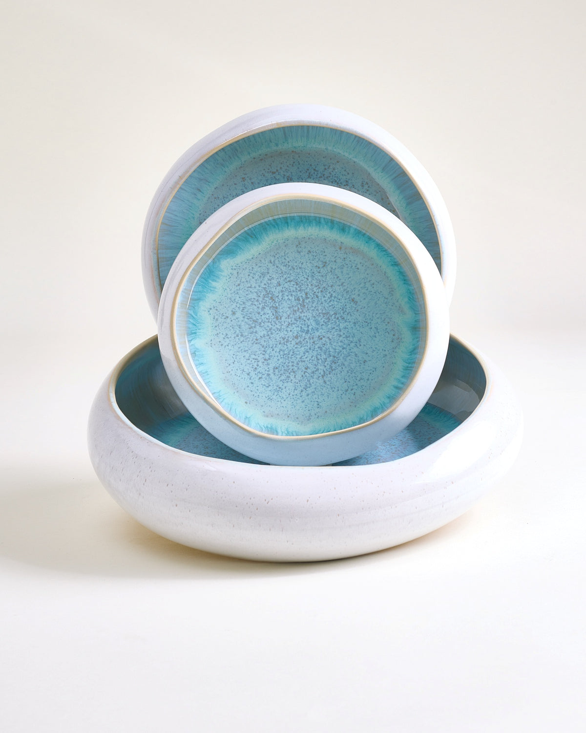 MaM x aripastaclub - Tableware set organic Areia azure Set of 3
