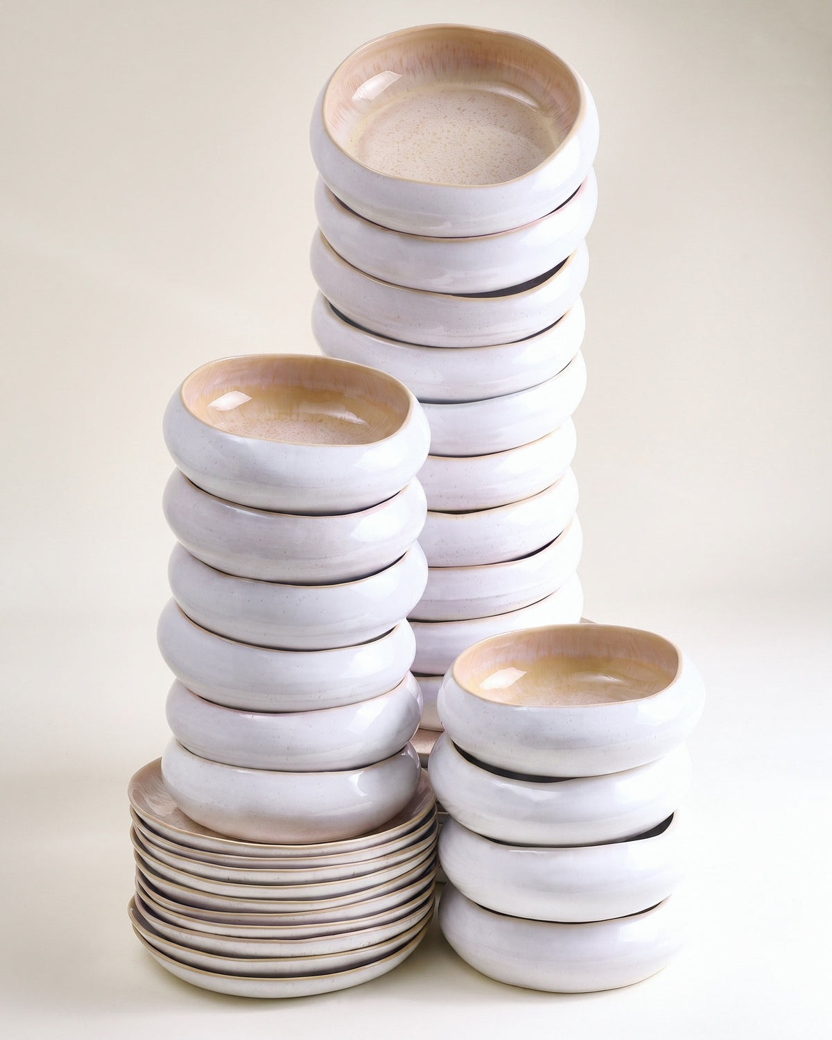 MaM x aripastaclub - Set di stoviglie organico sabbia 40 pezzi