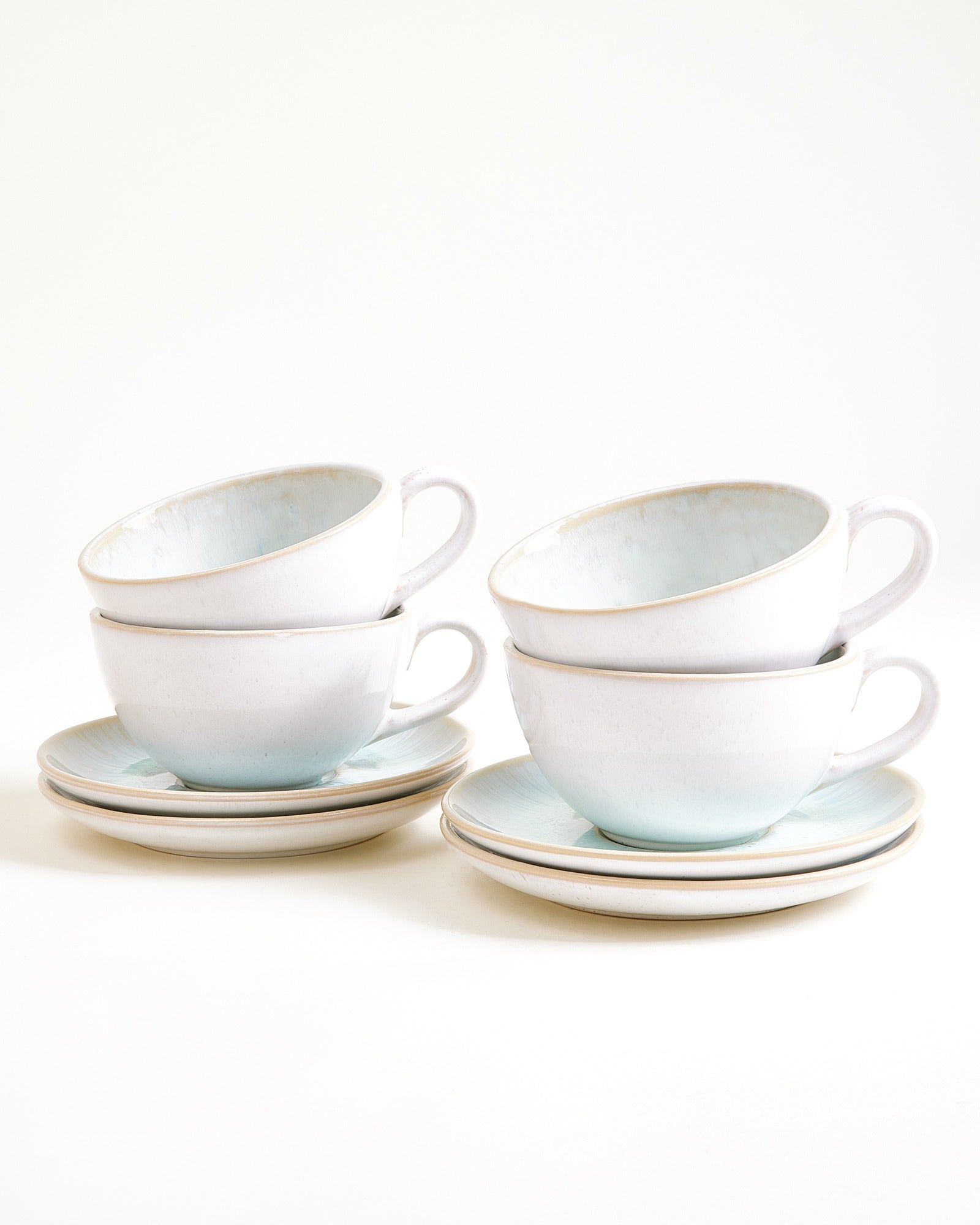 Areia 4-delige Set Theekop & Grote Schotel classic azuur