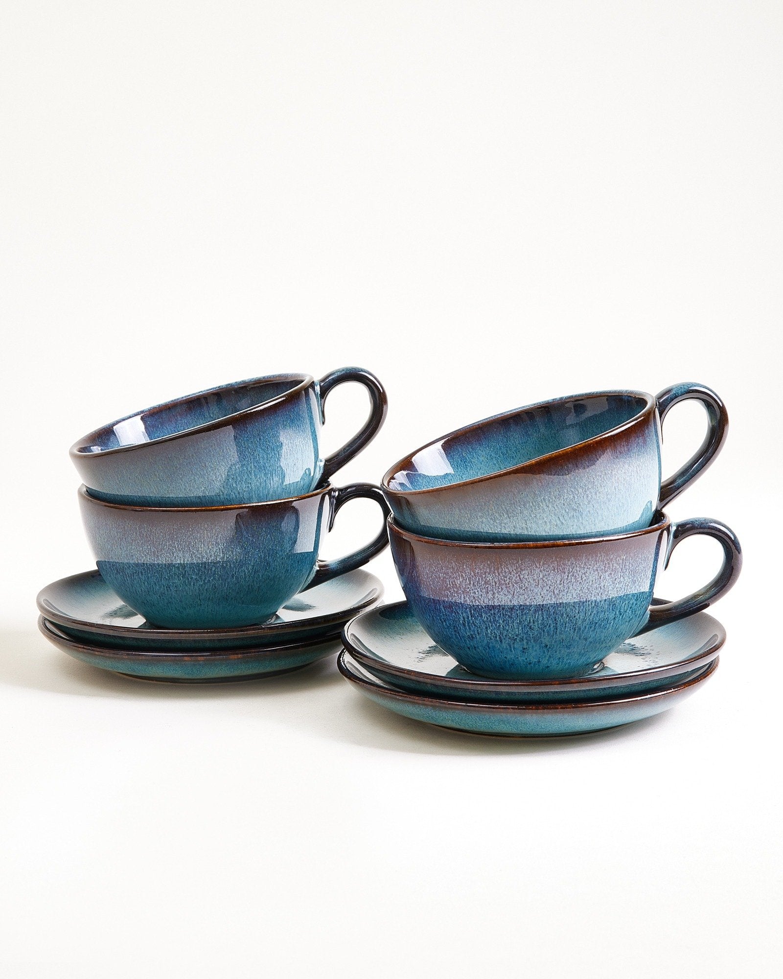 Madeira 4-delige Set Theekop & Grote Schotel classic