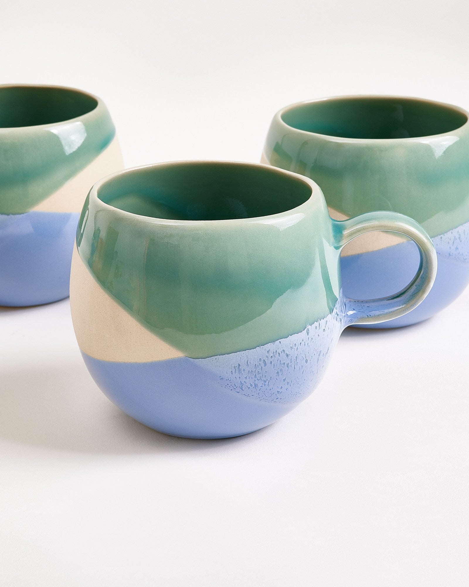 Bica - Mug big light green blue cream