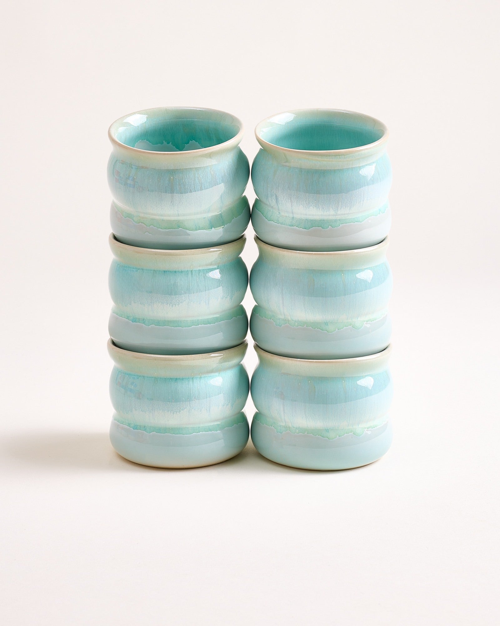 Bica - Kleine Beker Bubble mint Set van 6