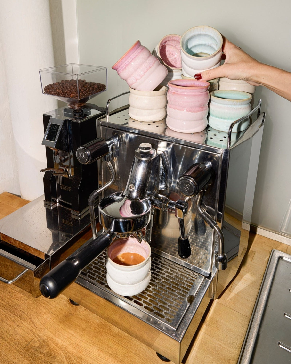 Bica - Tazza senza manico Bubble rosa