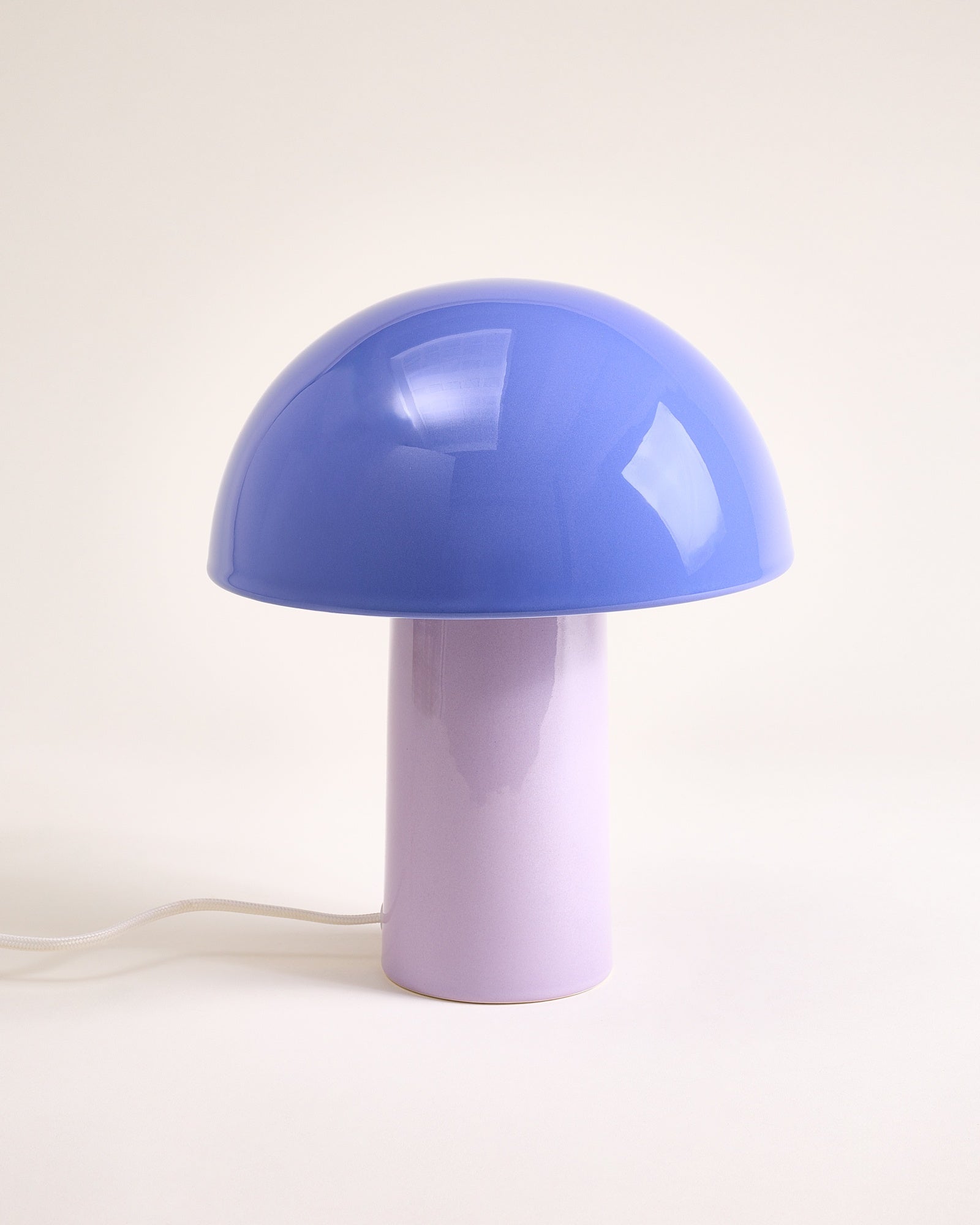 Cogumelo - Lampada in ceramica fiordaliso lilla*