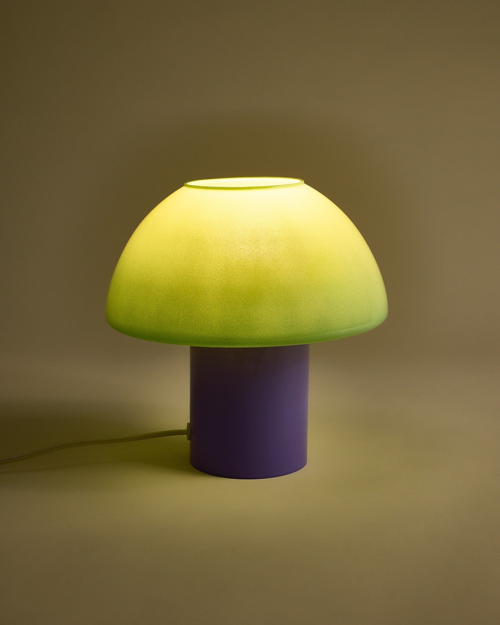 Cogumelo - Glass lamp mint lilac