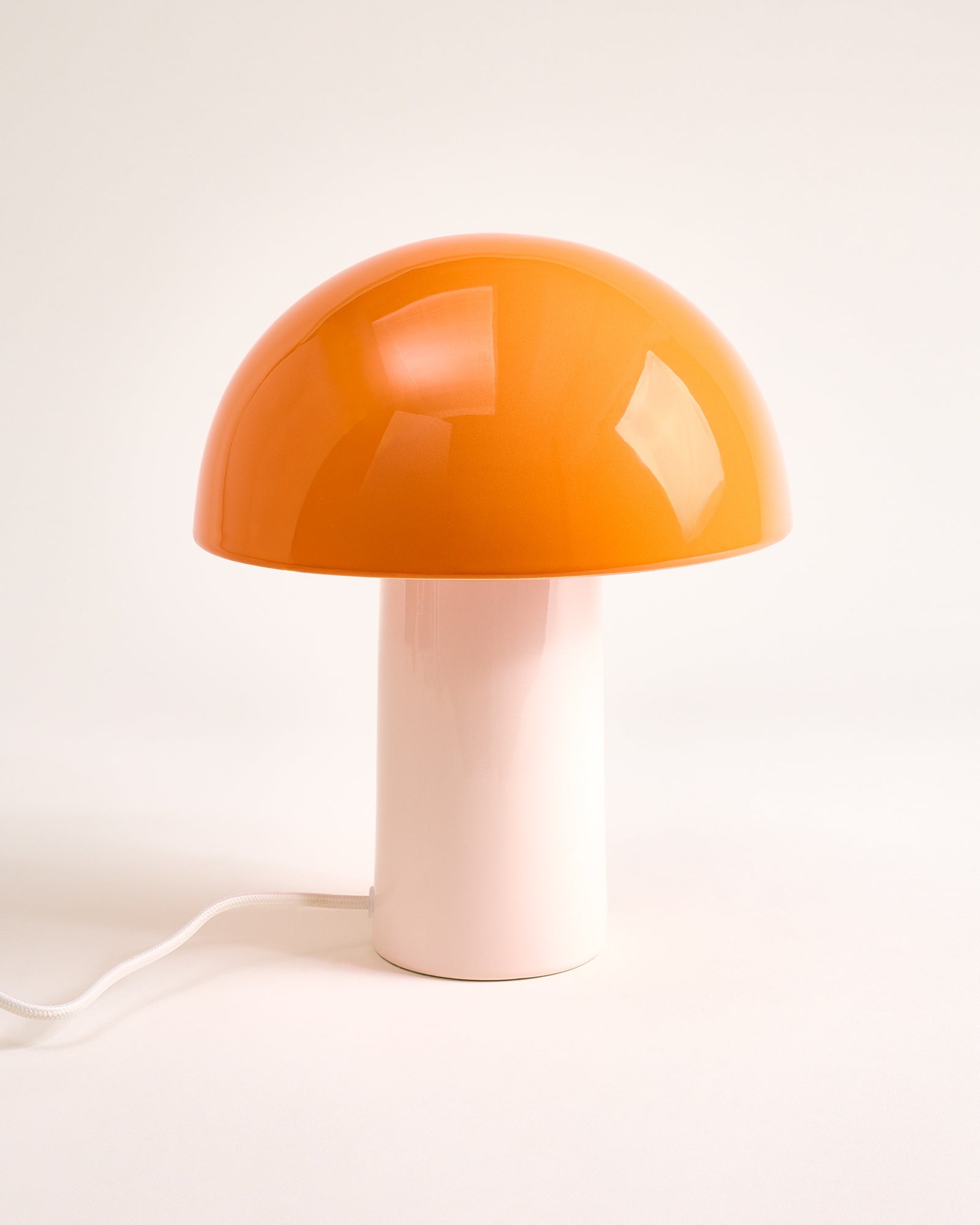 Cogumelo - Lampada in ceramica arancione sabbia