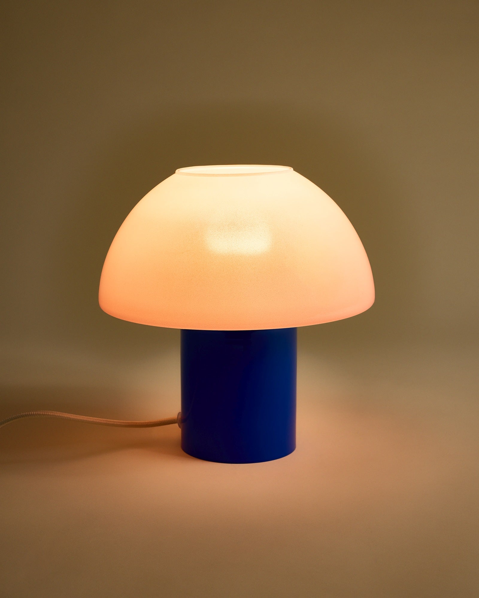 Cogumelo - Lampada in vetro rosa blu