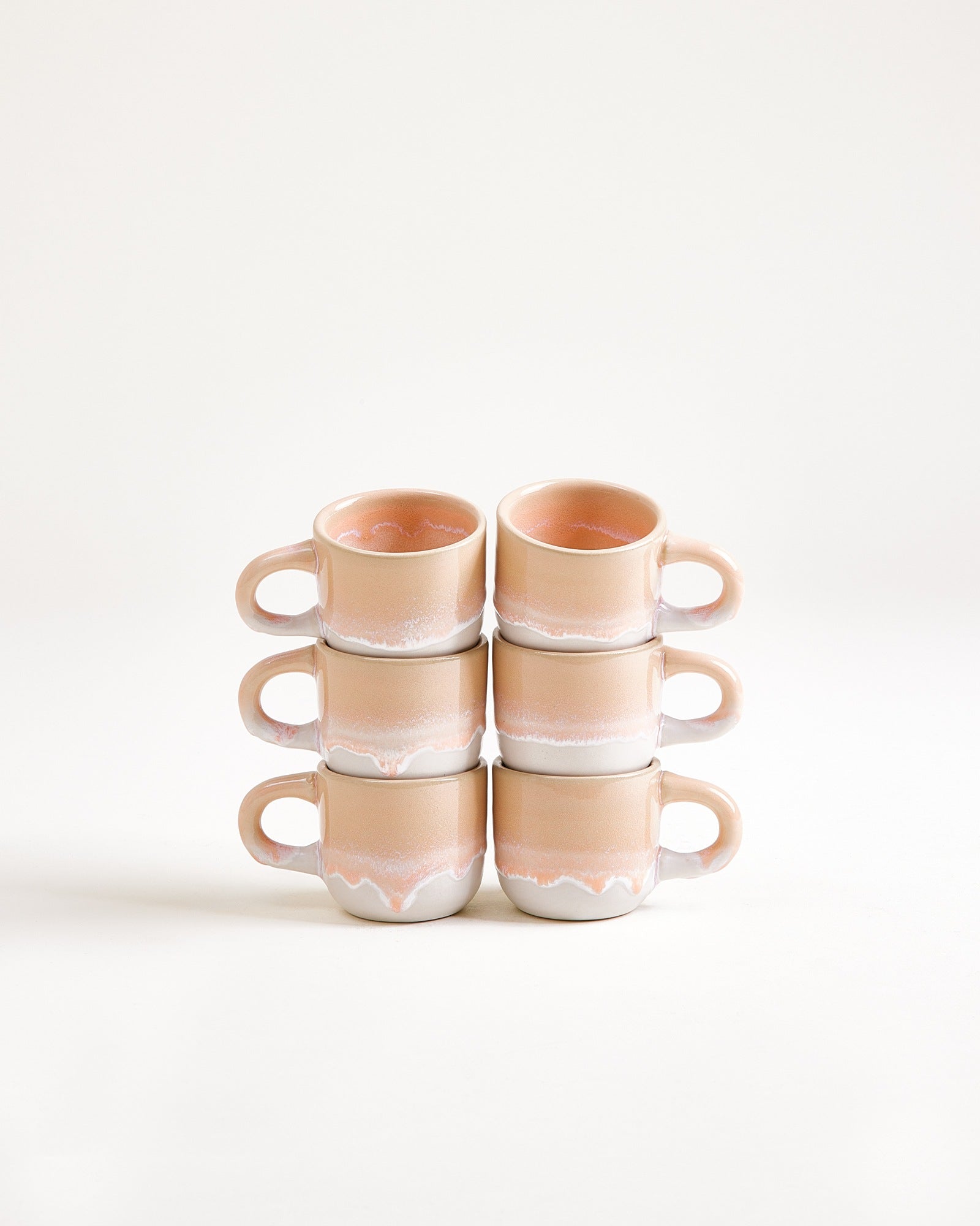 Coimbra Espressotasse apricot 6er-Set